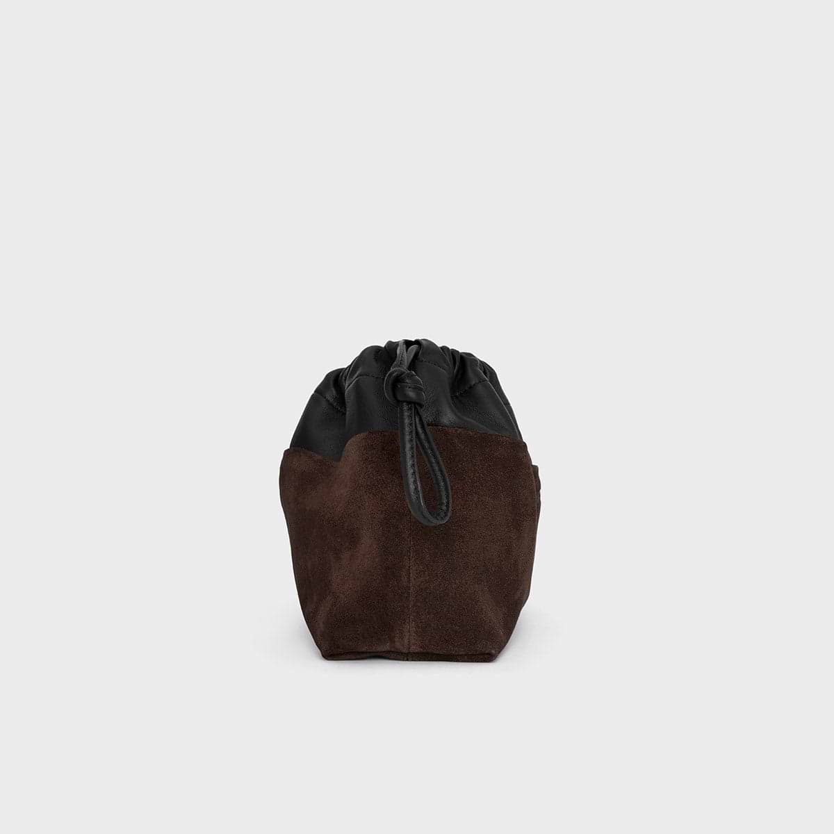 Pierre Hardy TWIN CLUTCH, brown suede calfskin and black lambskin, view 5