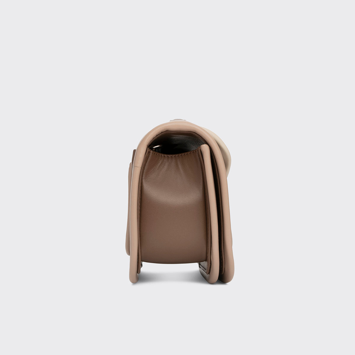 Pierre Hardy ALPHA MAXI HANDBAG, camel calfskin and black, lime and apricot lambskin, view 3