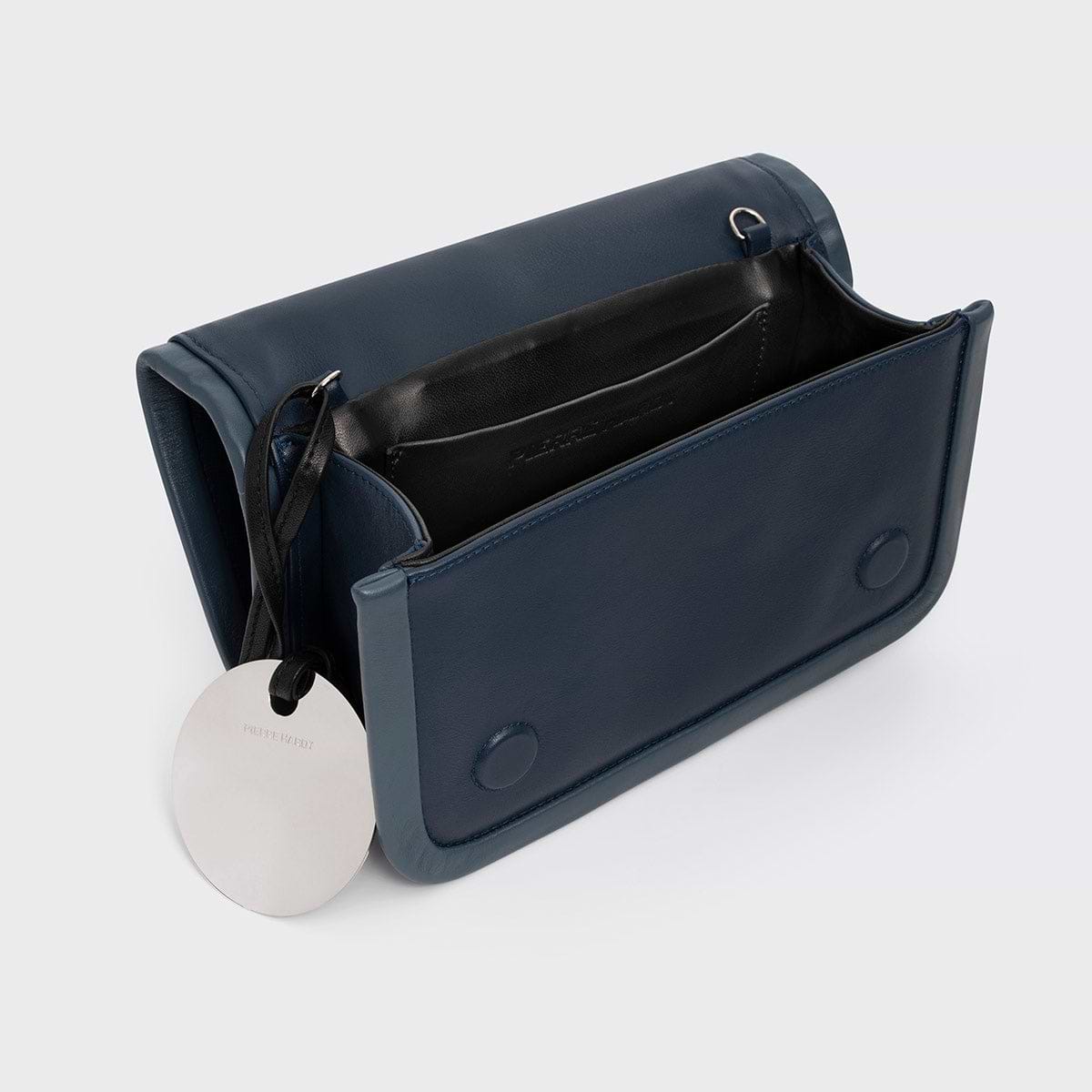 Pierre Hardy ALPHA MAXI HANDBAG, navy & blue calfskin, view 2