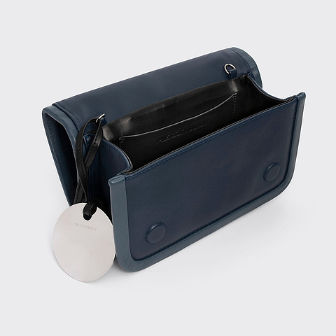 Pierre Hardy ALPHA MAXI HANDBAG, navy & blue calfskin, view 2