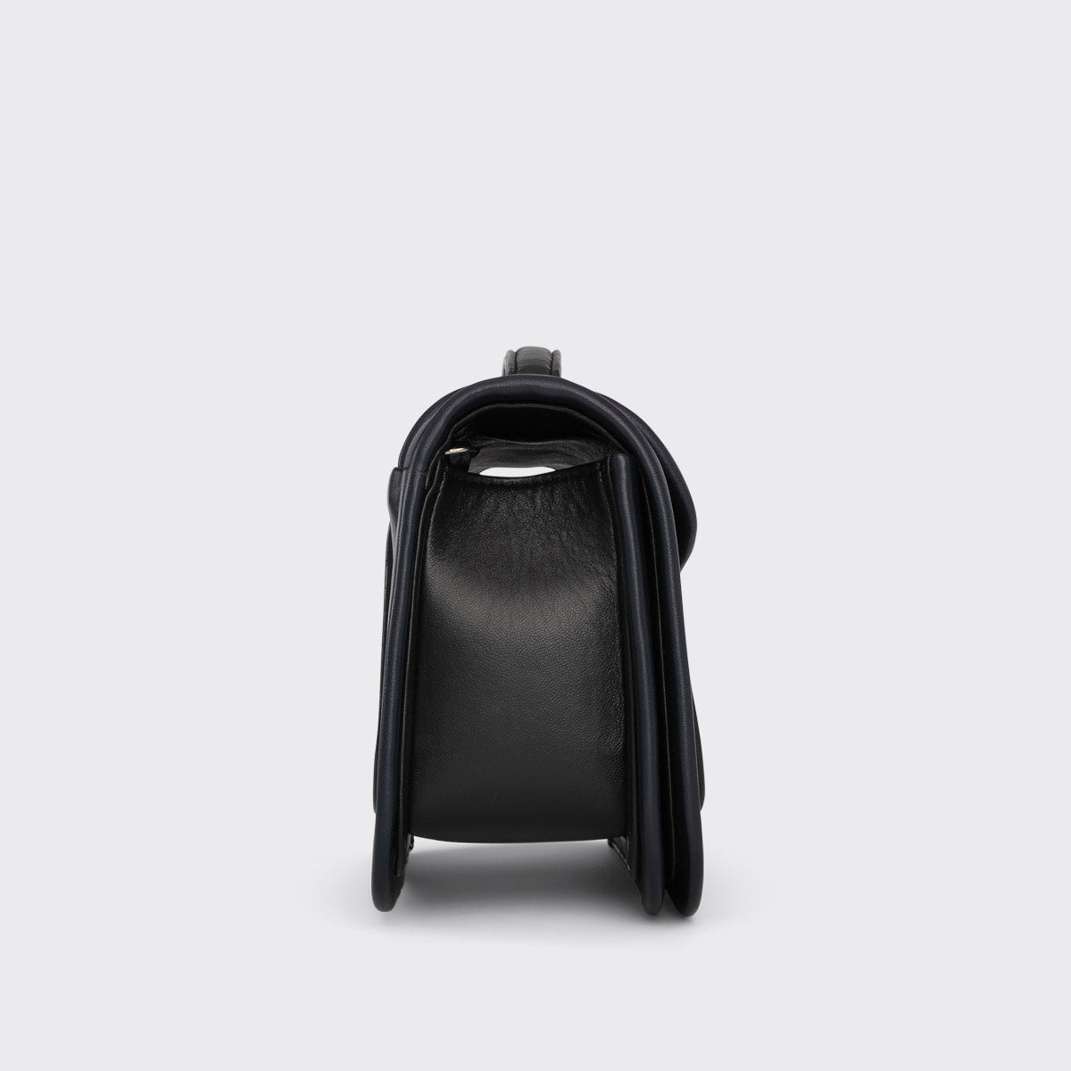 Pierre Hardy ALPHA MAXI HANDBAG, black and navy lambskin, view 7