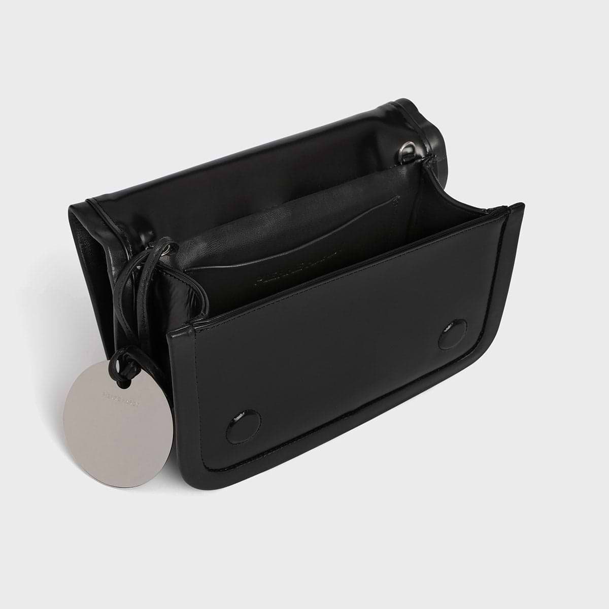 Pierre Hardy ALPHA MAXI HANDBAG, black glazed calfskin, view 2