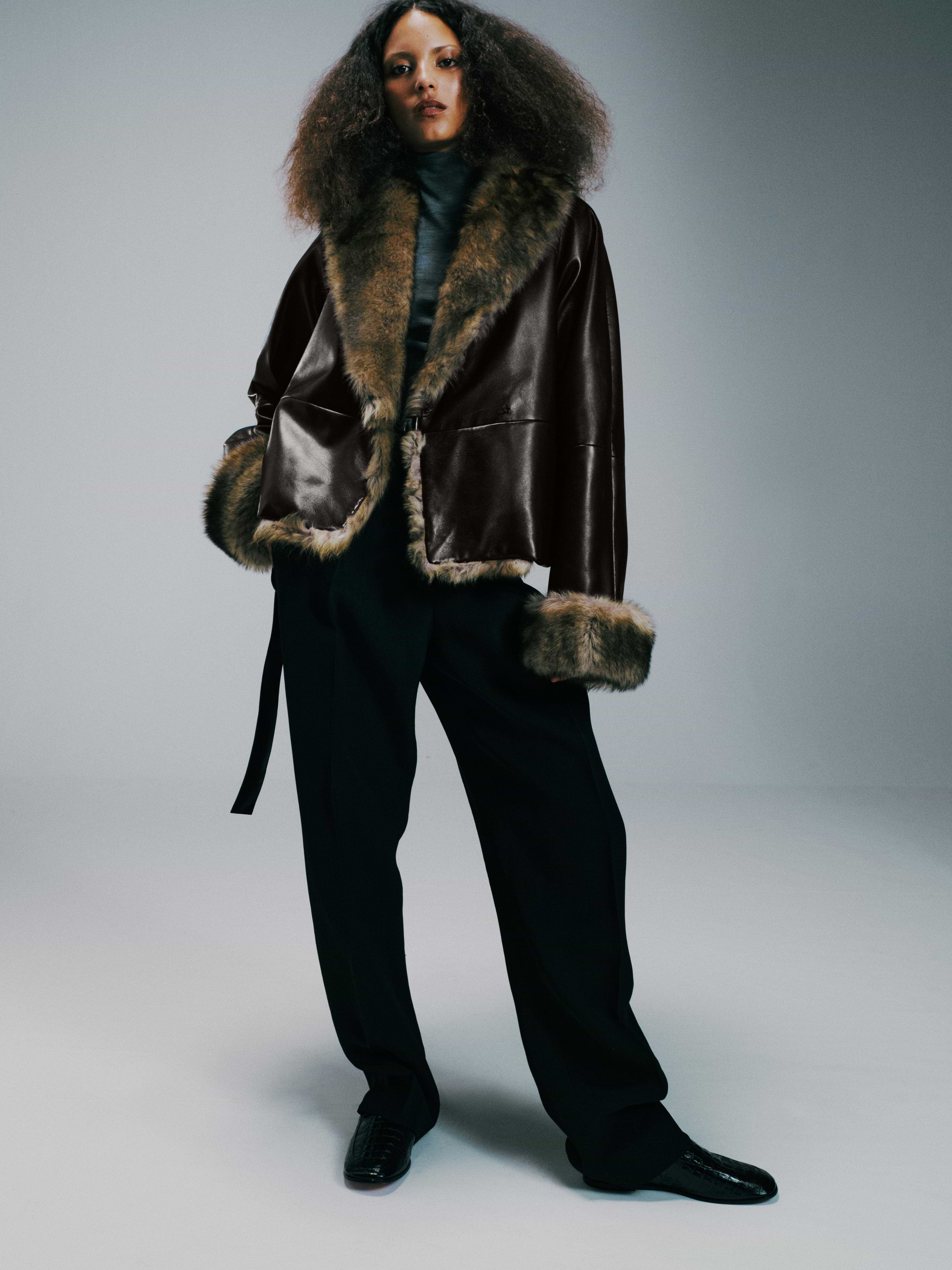 Pero Coat in Leather