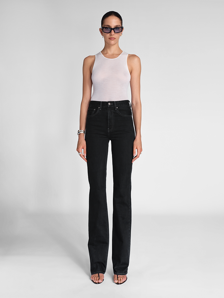 Zadie Jacket Black in Nappa Leather | AFLALO
