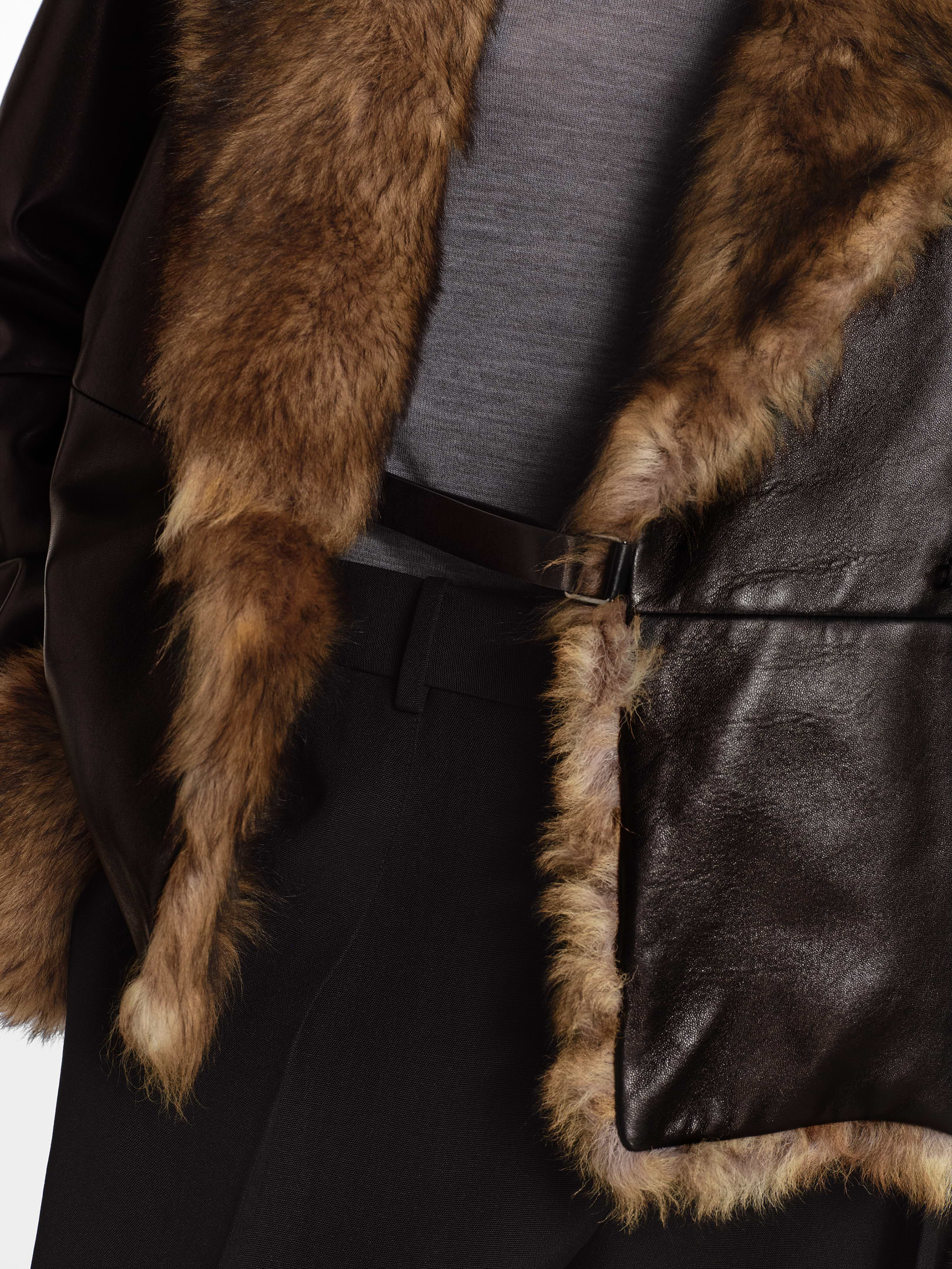Pero Coat in Leather