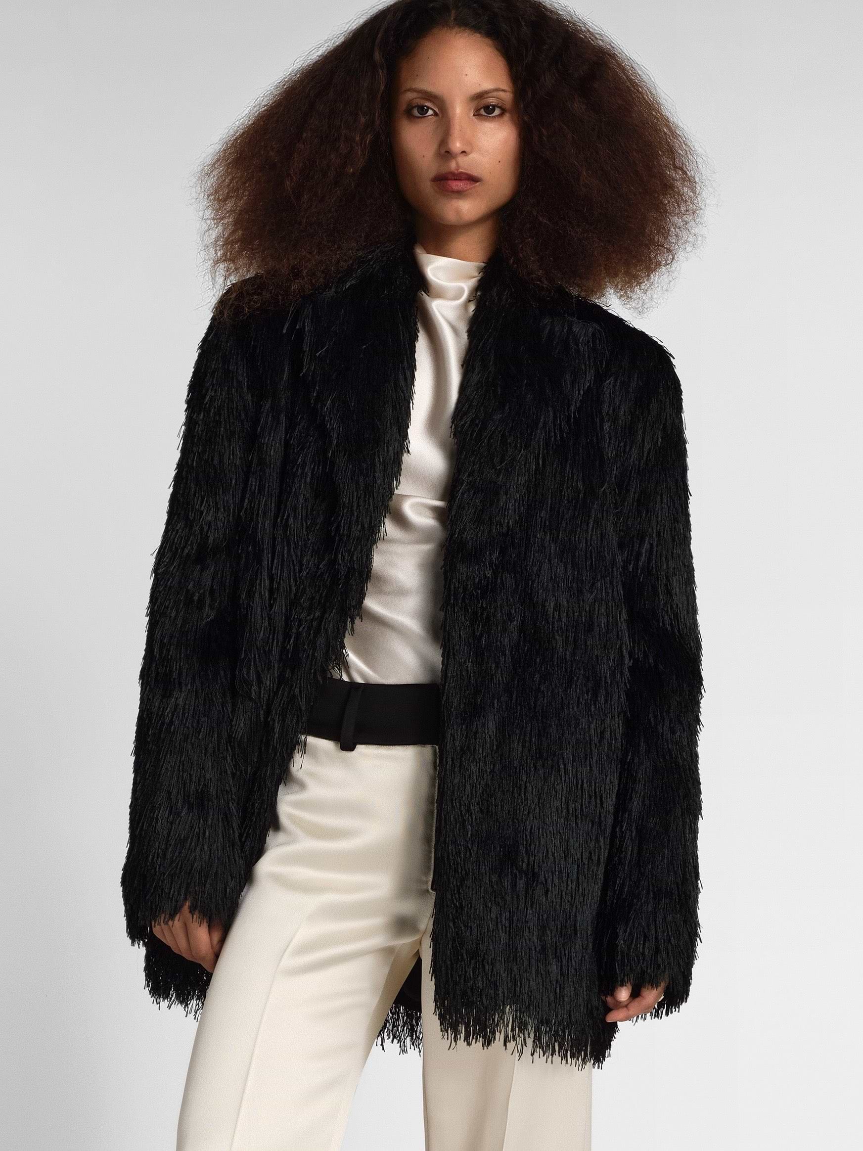 Ravel Coat in Fringe