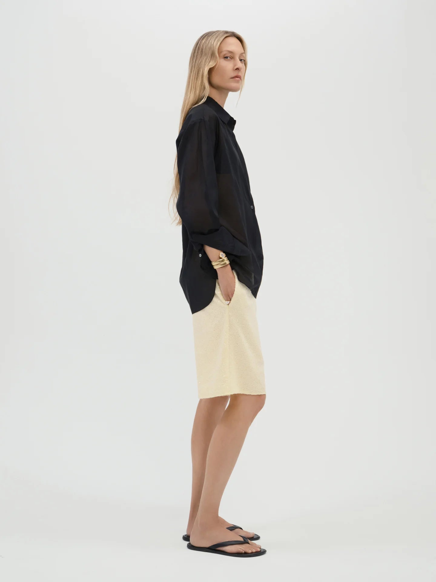 Leander Short in Silk - AFLALO