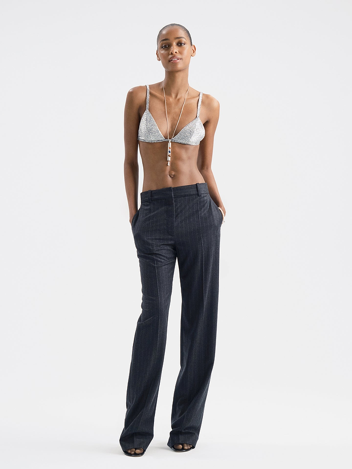 Lolana Pant Prussian Blue in Viscose | AFLALO