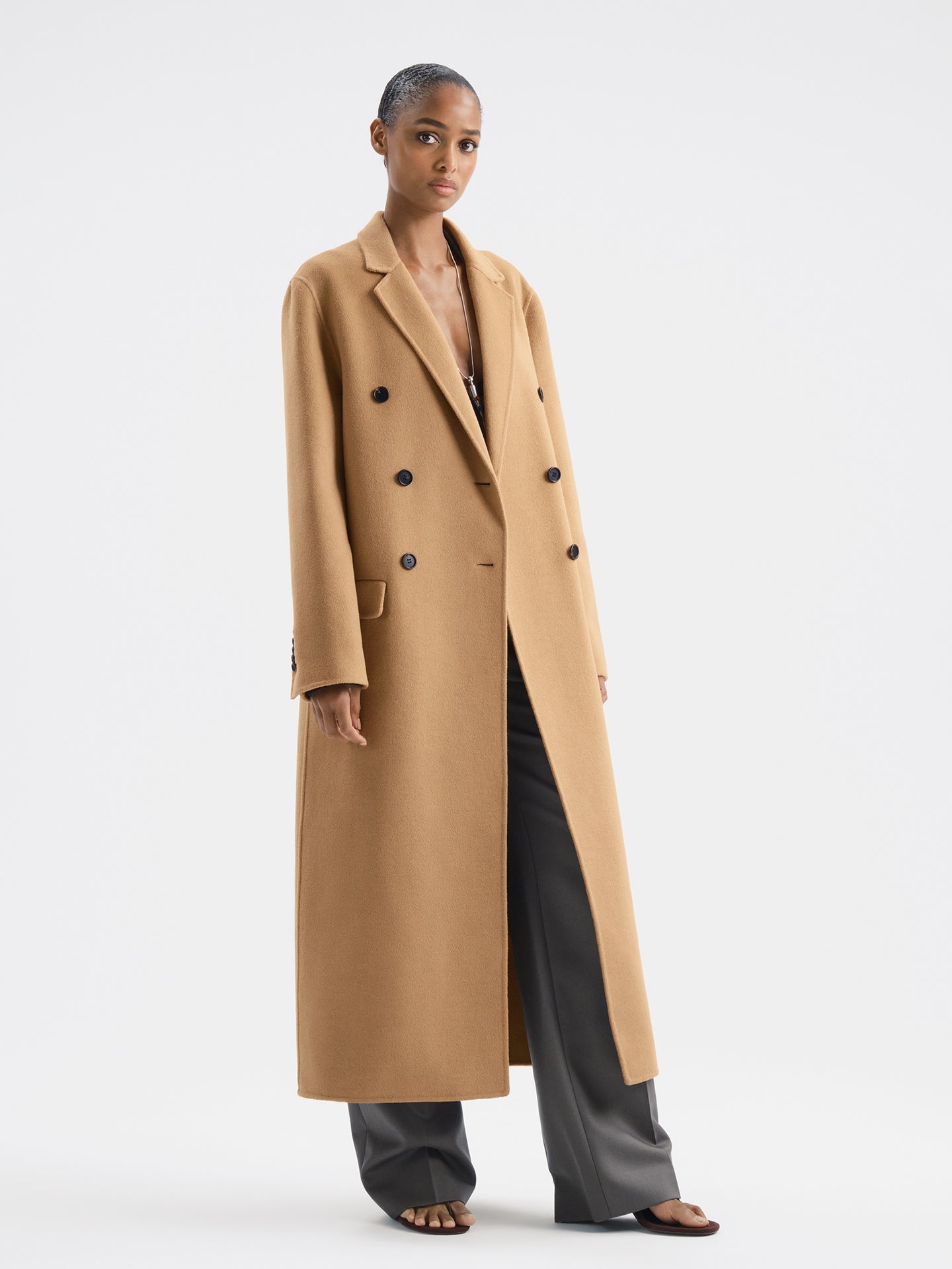 Valent Coat in Angora Wool - AFLALO