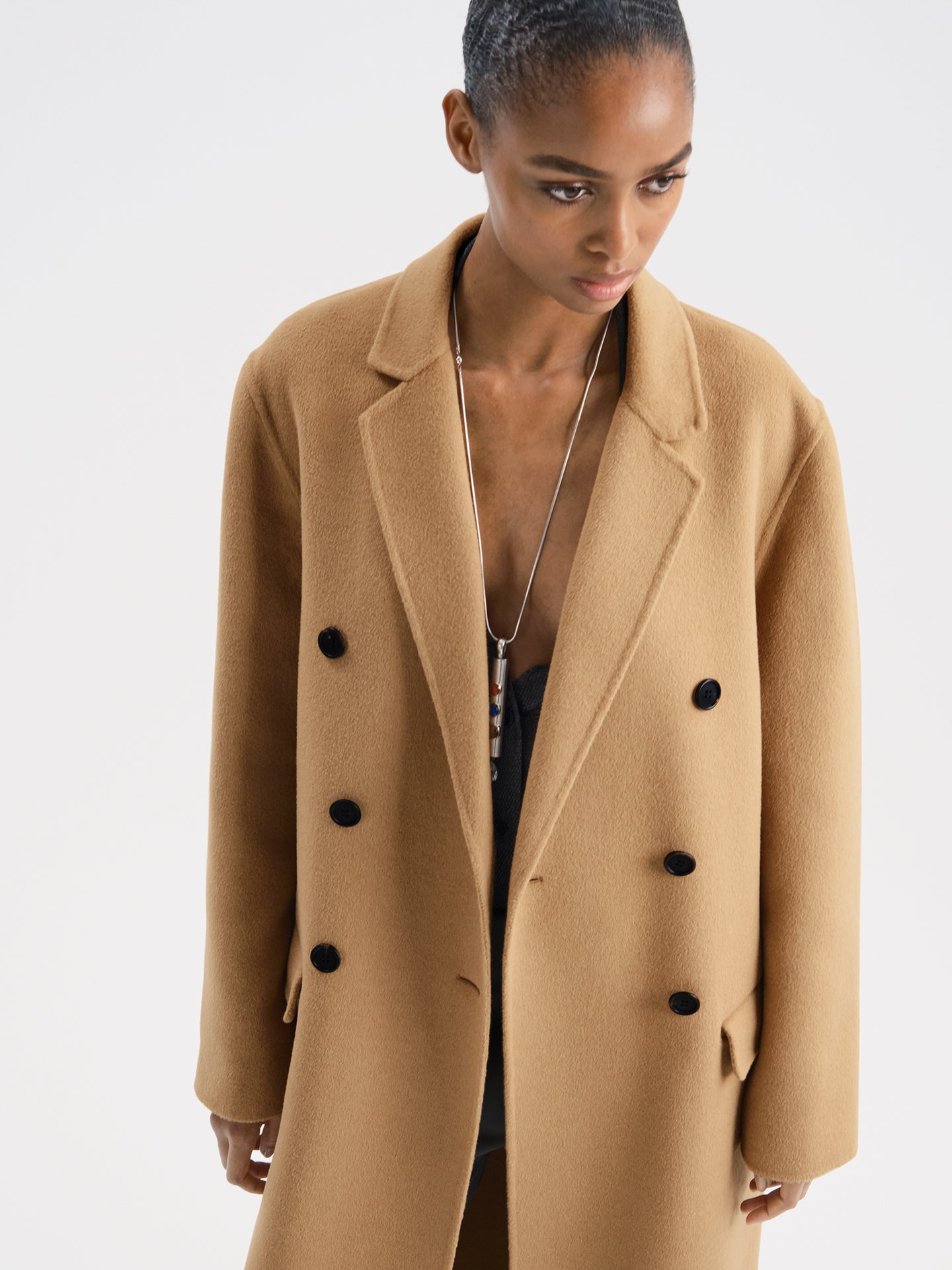 Valent Coat in Angora Wool - AFLALO
