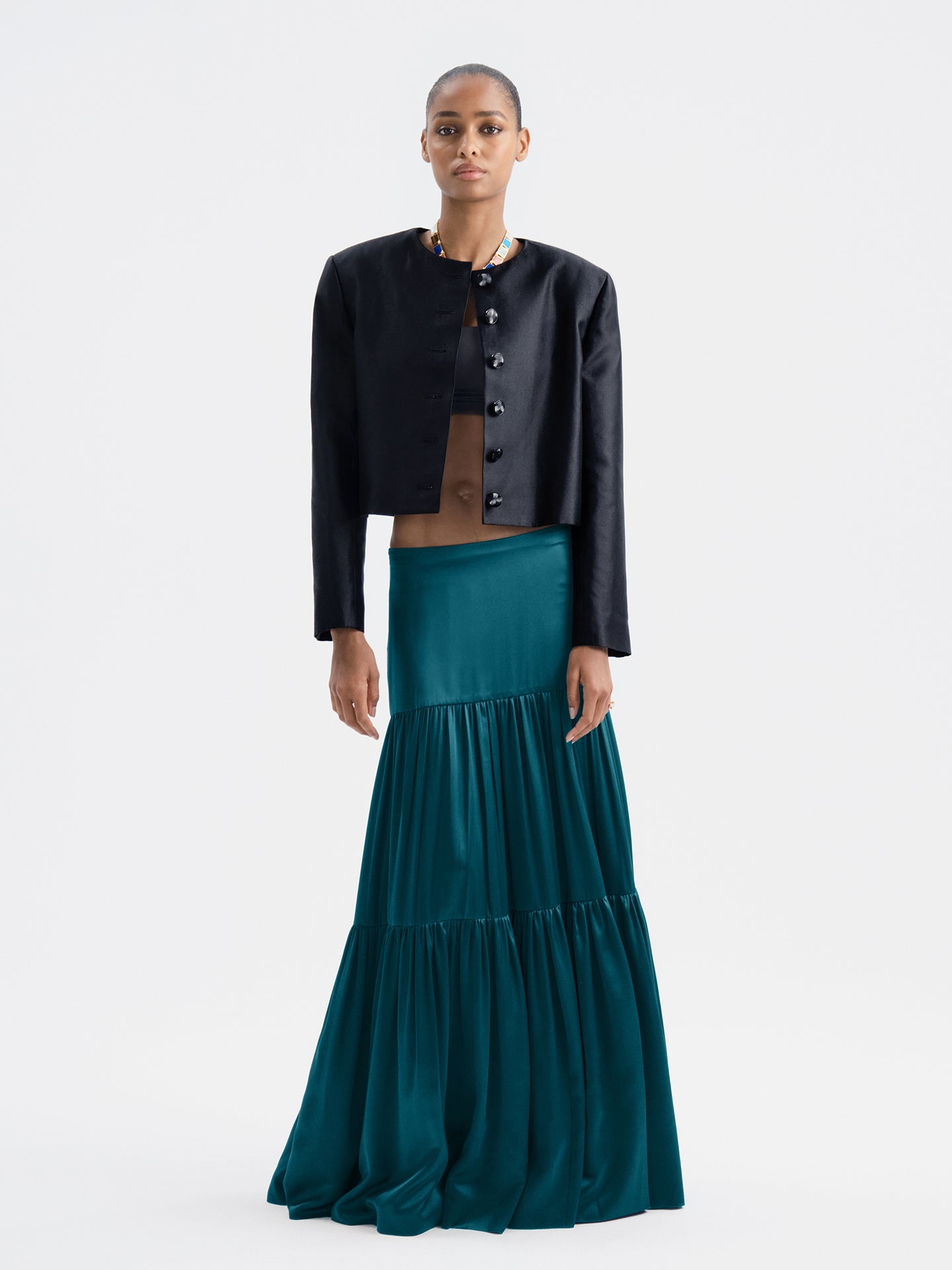 Isolde Skirt in Silk - AFLALO