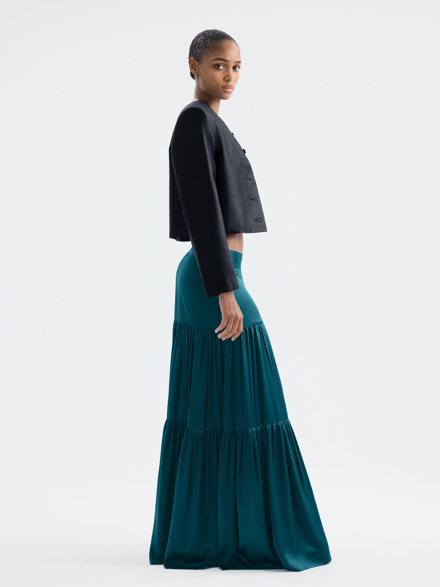Isolde Skirt in Silk - AFLALO
