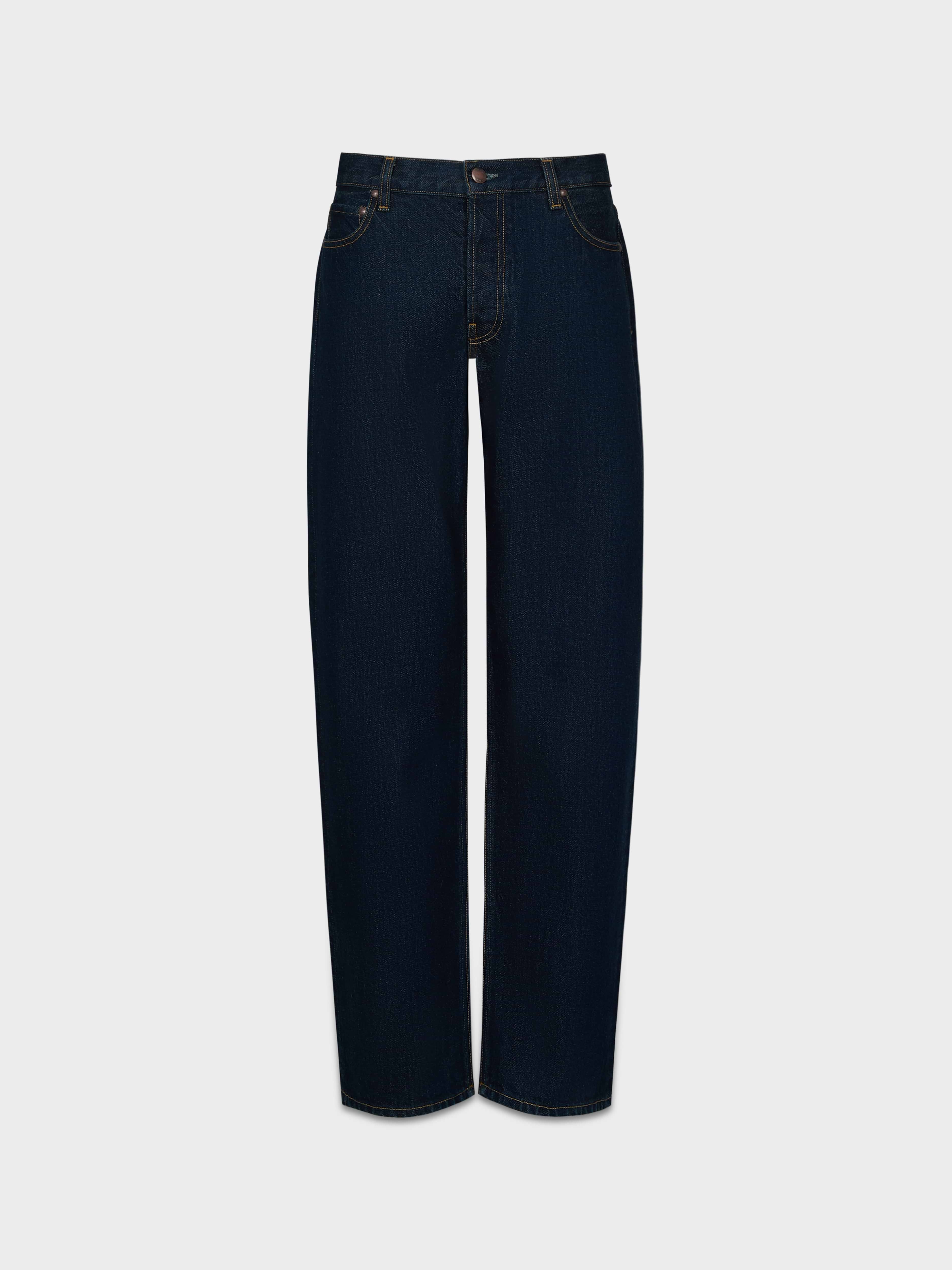 Bronte Jean Subdued Indigo in Japanese Denim | AFLALO