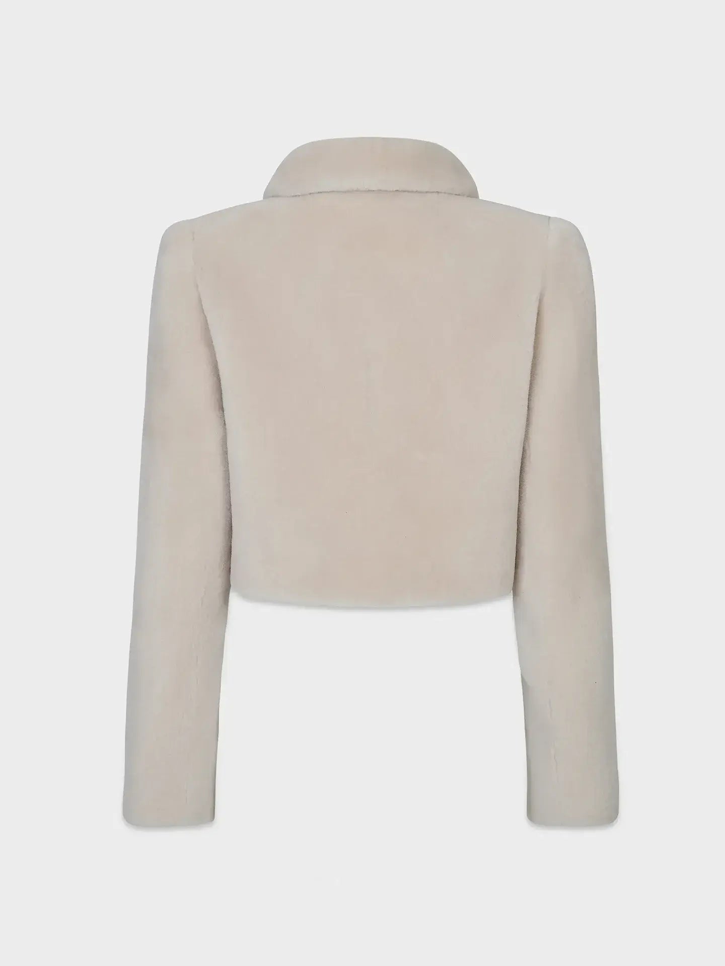 AFLALO Moura Coat in Shearling – Moonbeam - Ghost Back