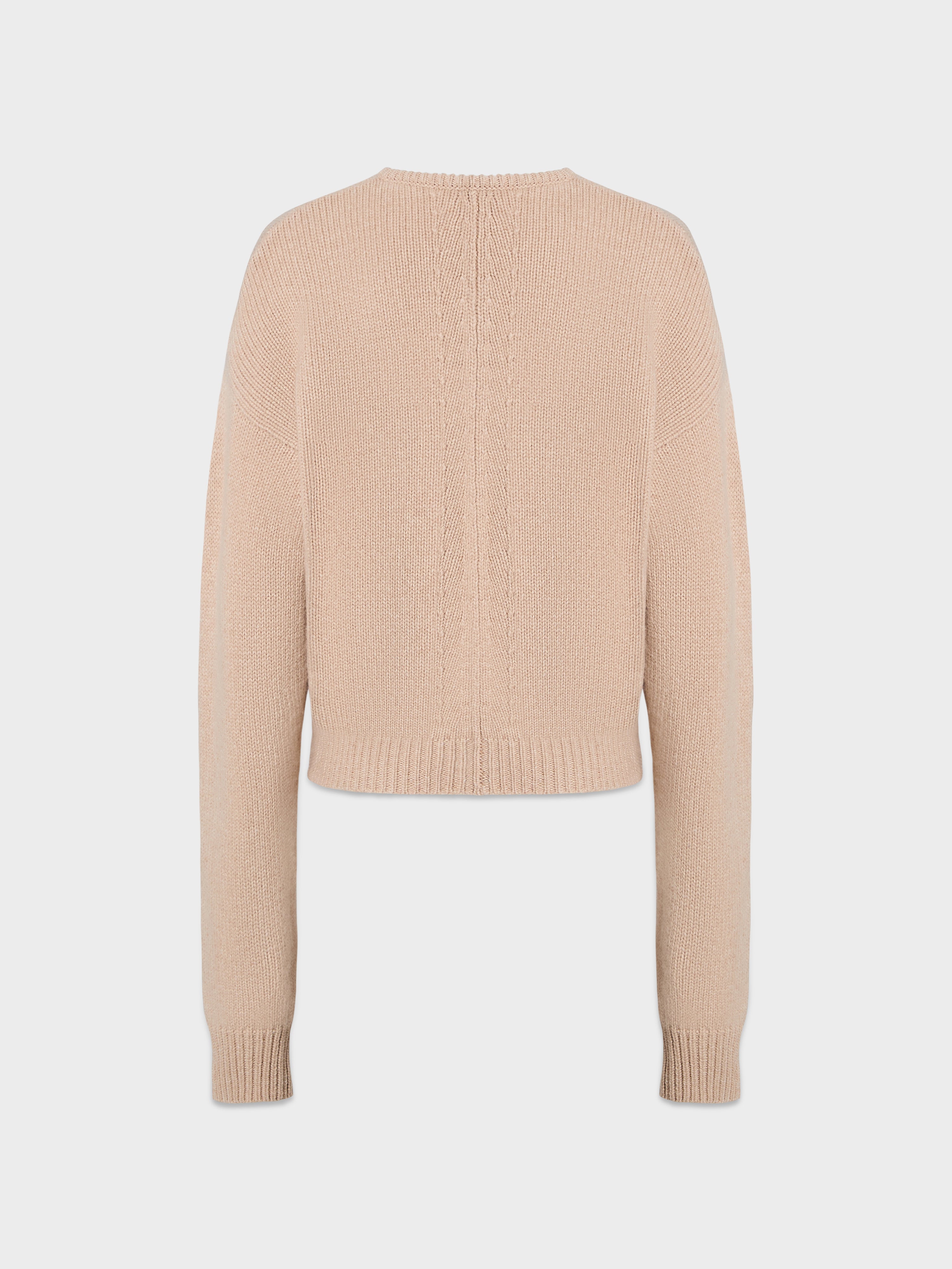 AFLALO Oraya Sweater in Cashmere – Toffee Melange - Ghost Back
