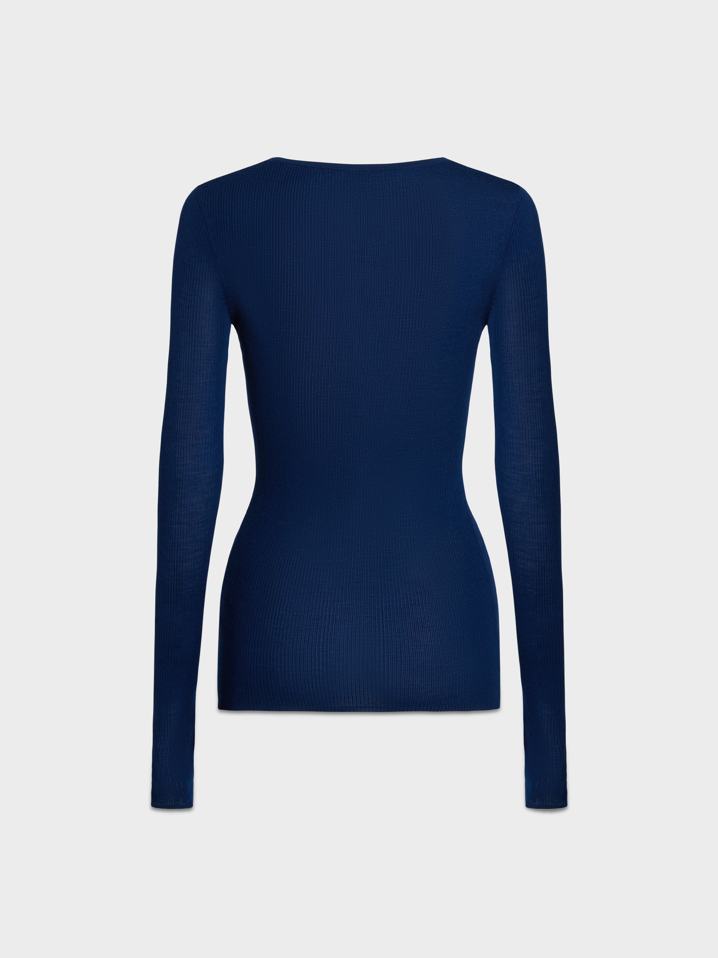 AFLALO Safre Top in Wool – Marine - Ghost Back