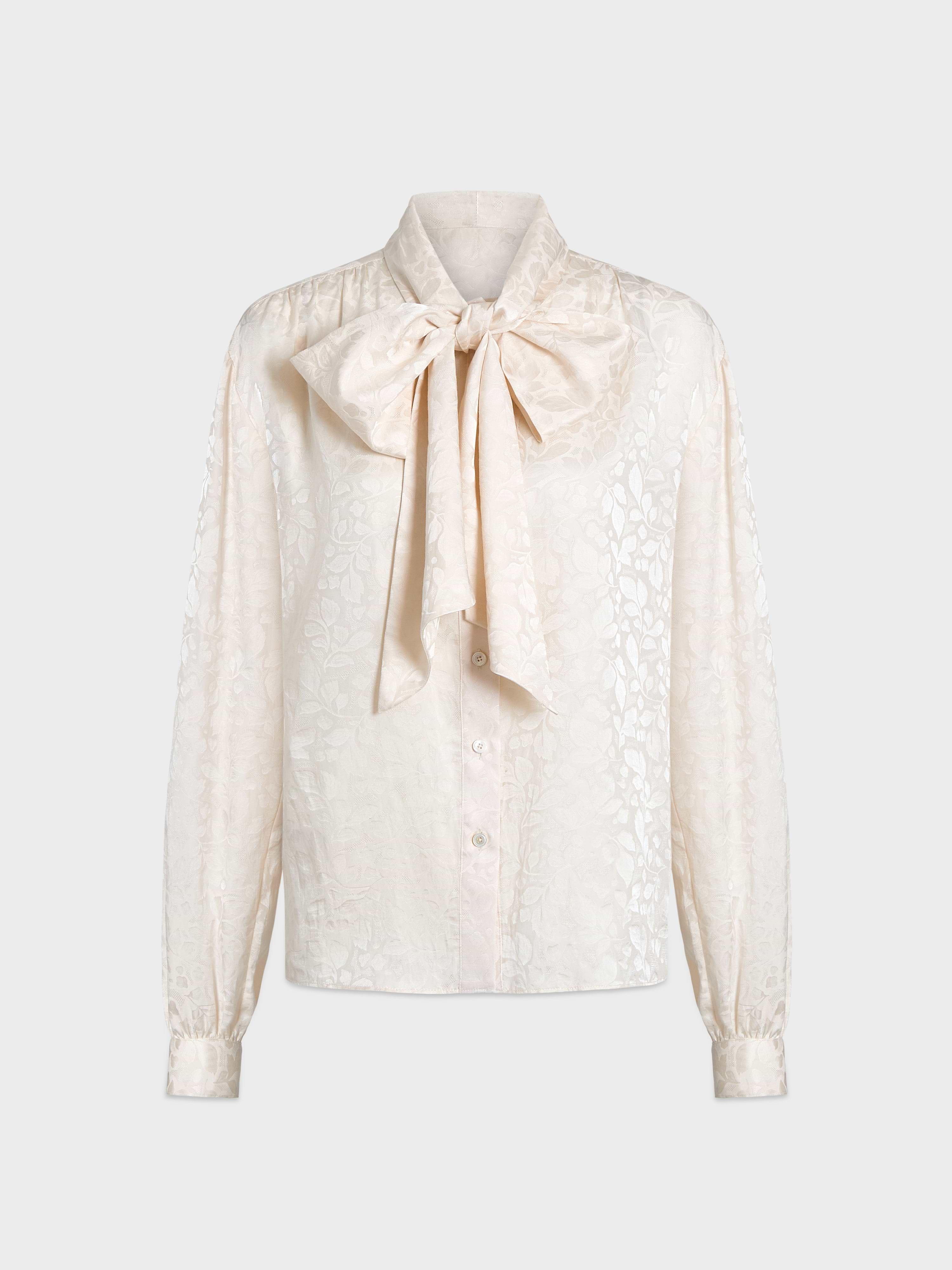 AFLALO Carmela Top in Silk Cotton – Ivory - Ghost Front