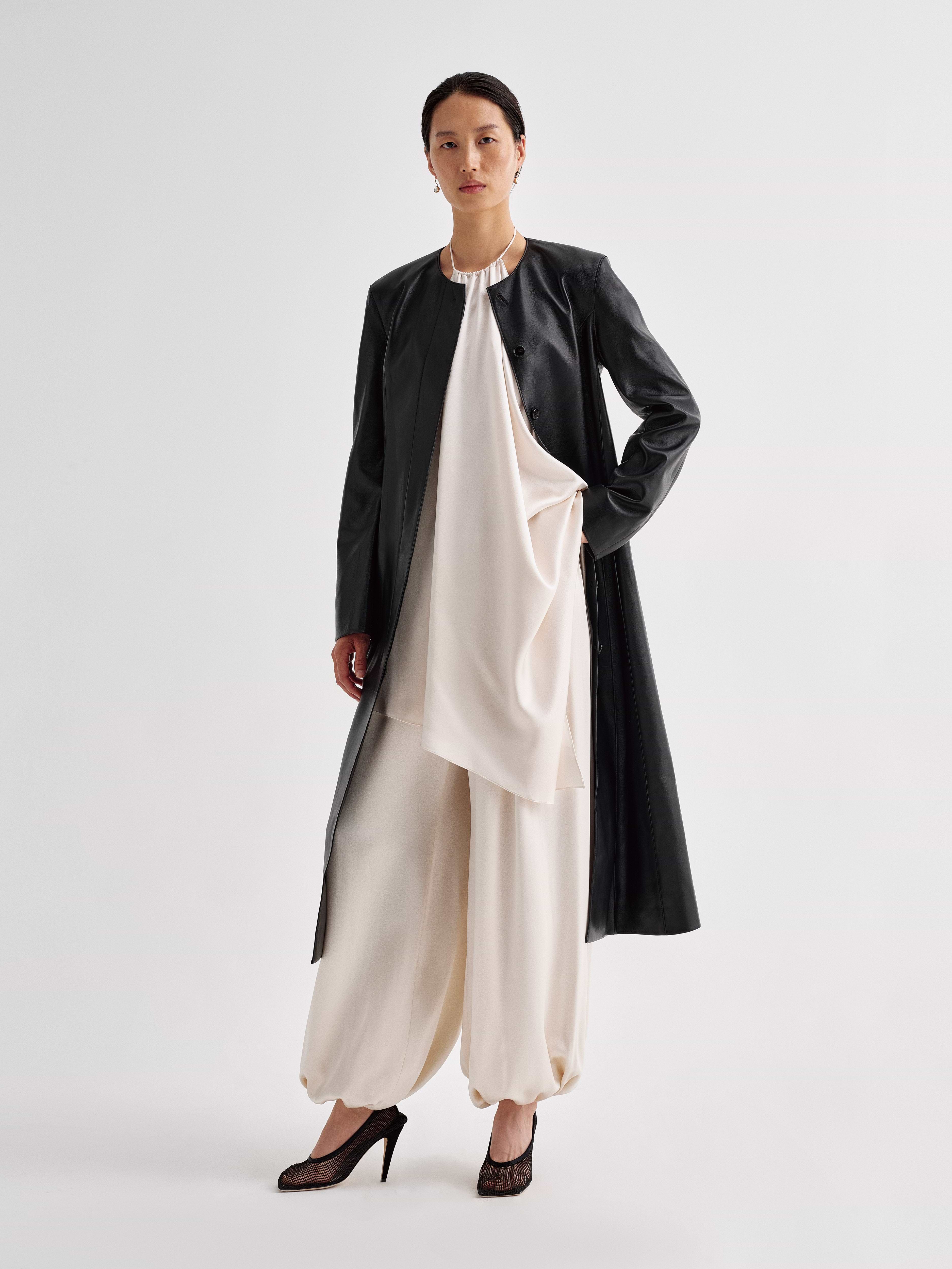 Affine Coat in Leather