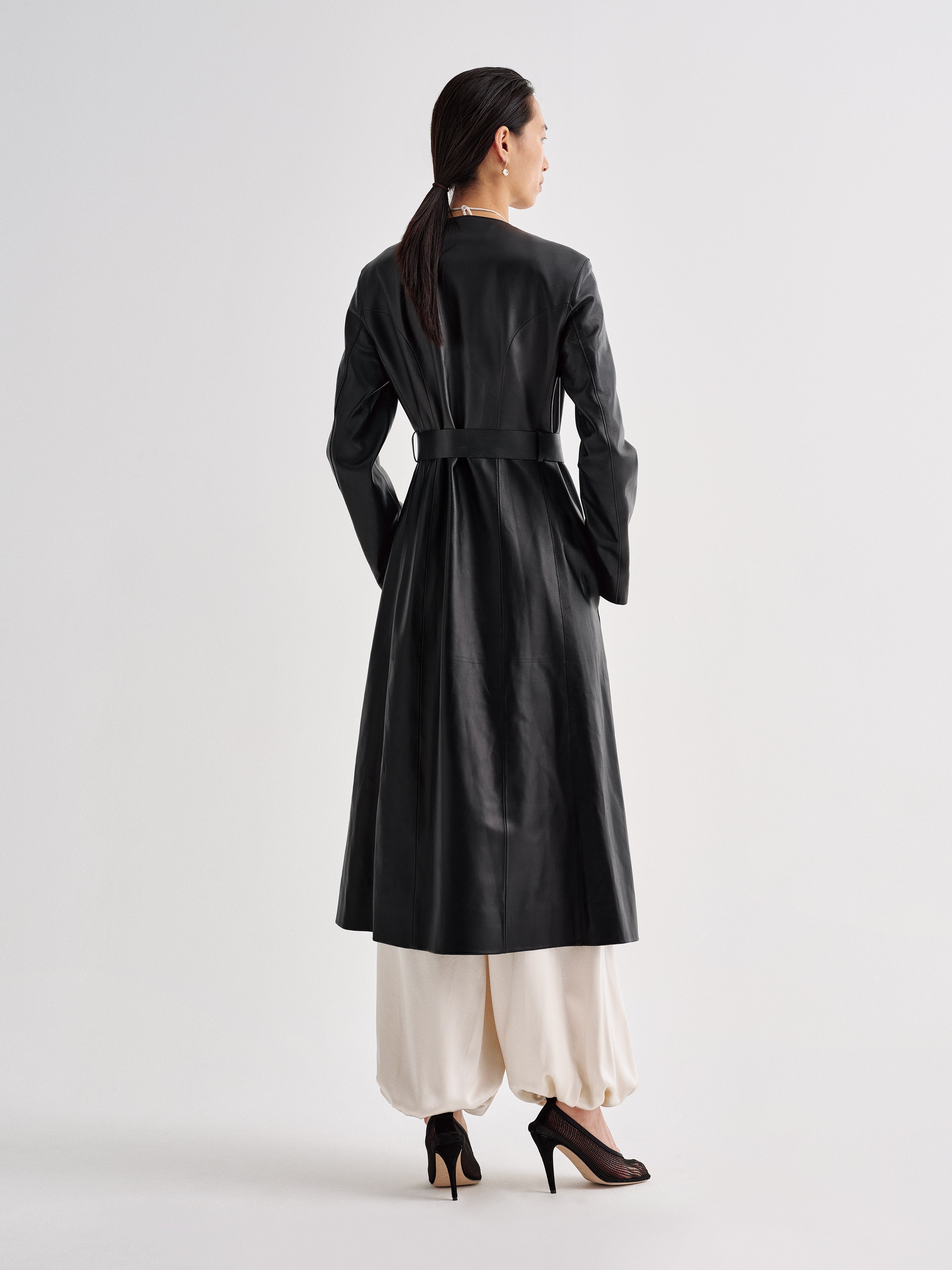 Affine Coat in Leather