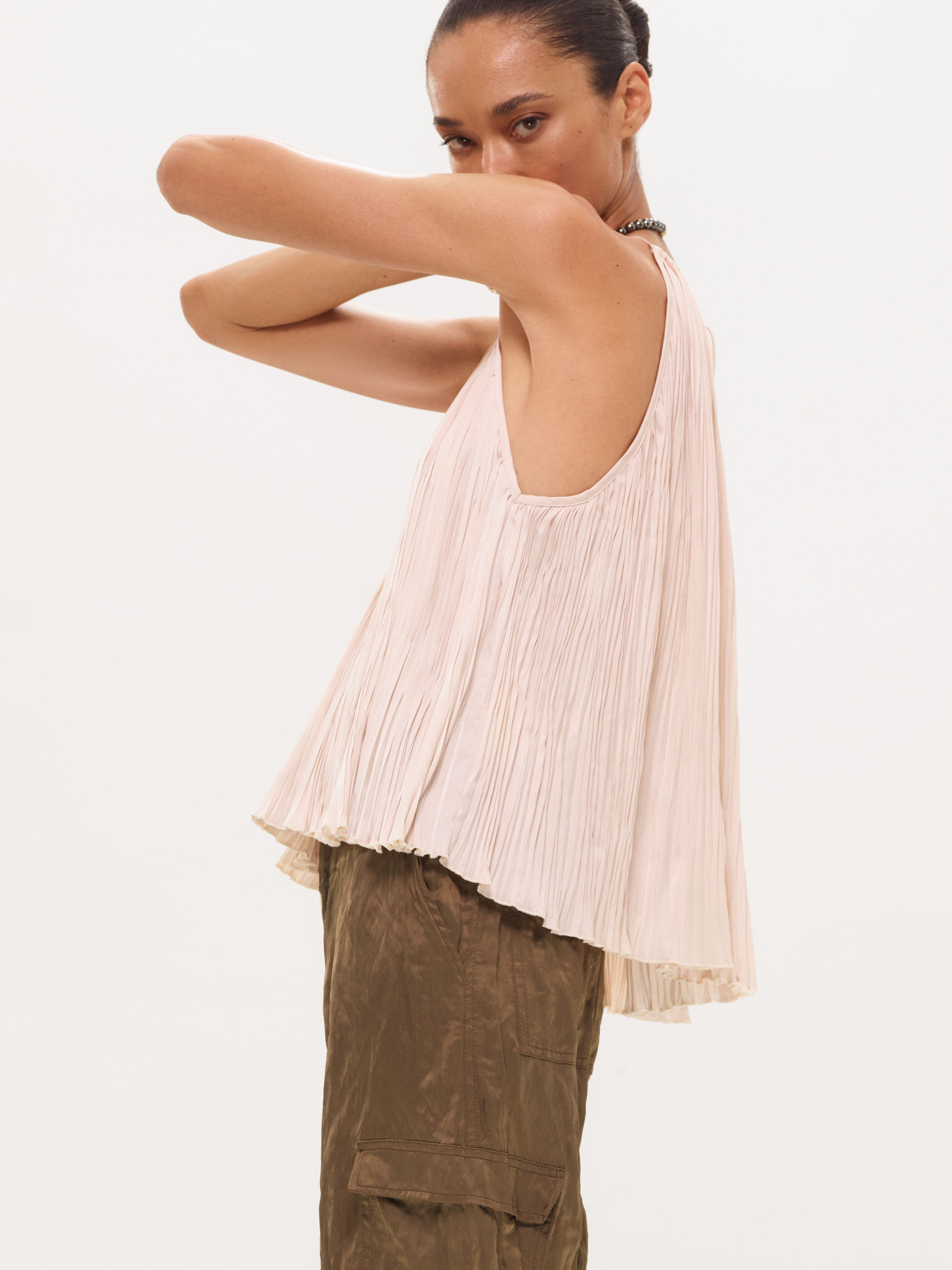 Tibet Top in Plissé