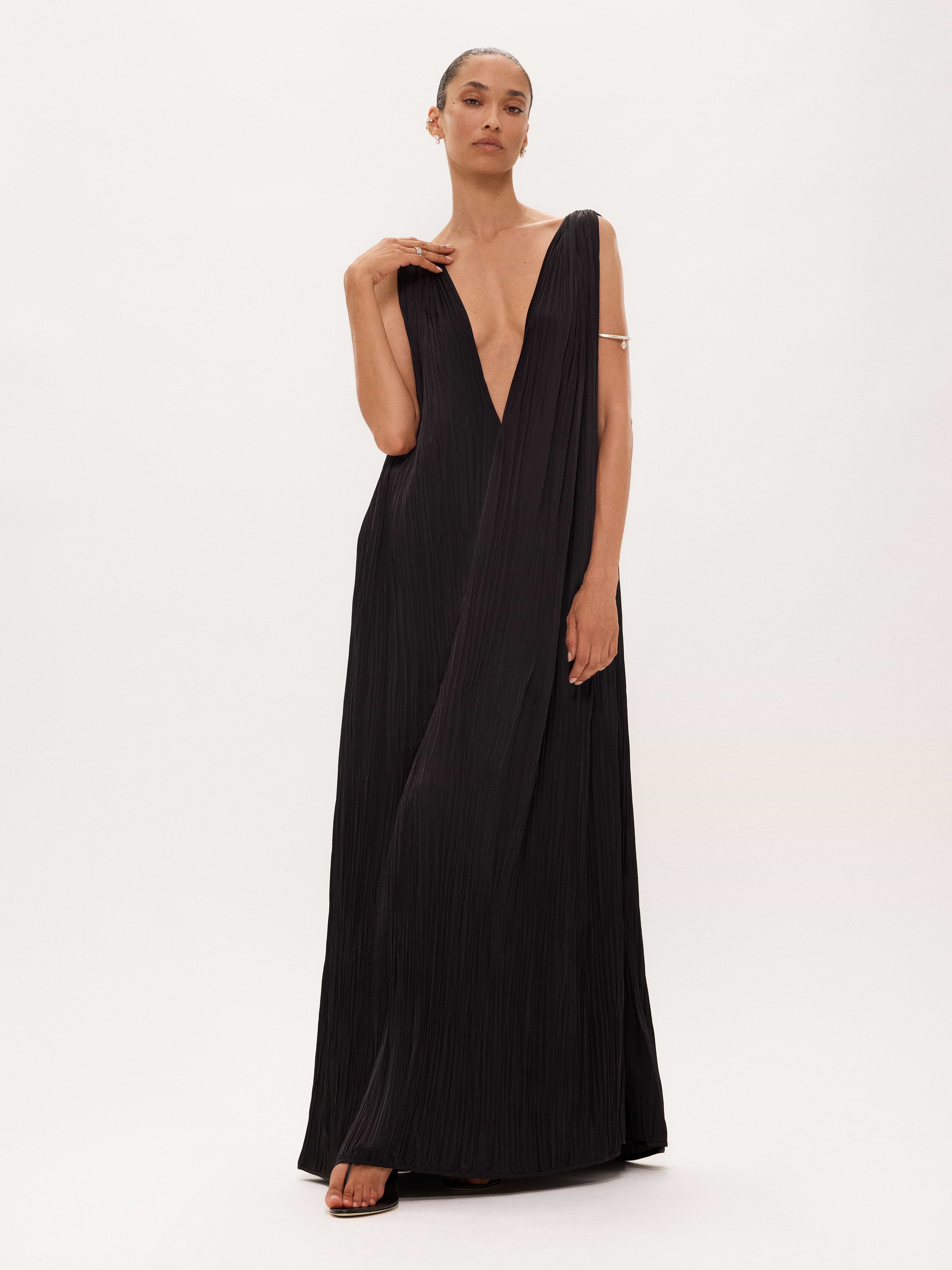 Celestia Dress in Plissé