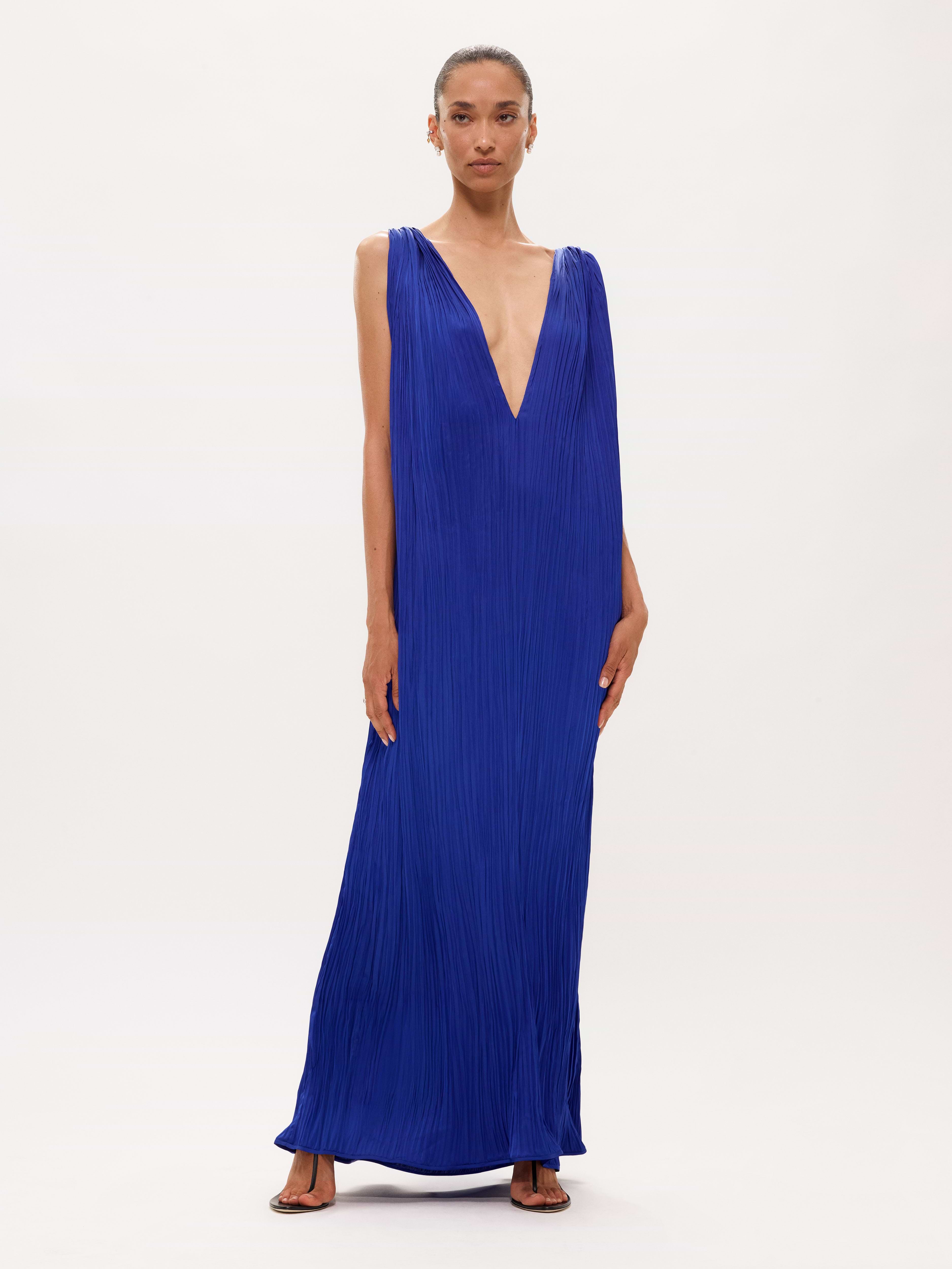 Celestia Dress in Plissé