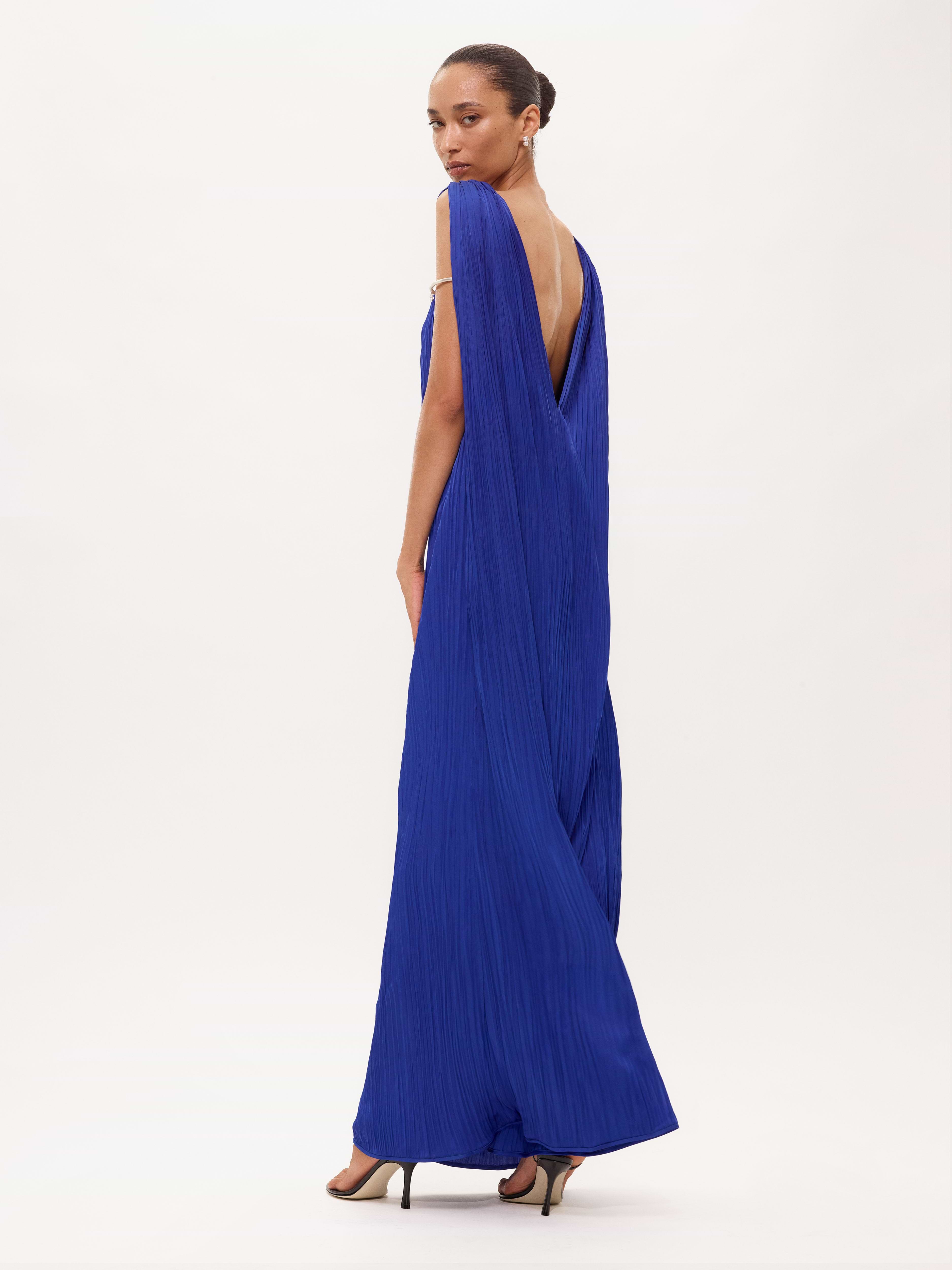 Celestia Dress in Plissé