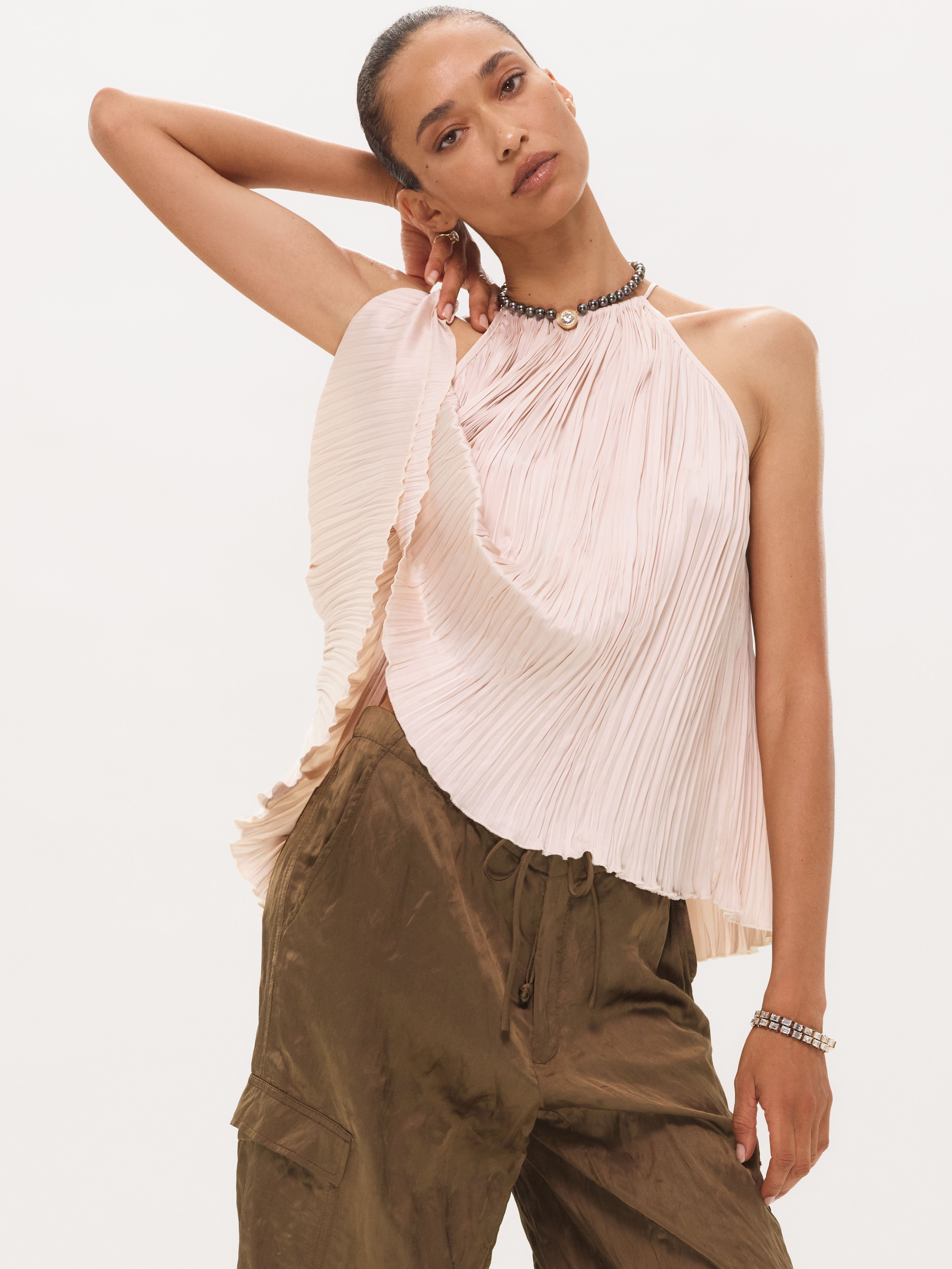 Tibet Top in Plissé