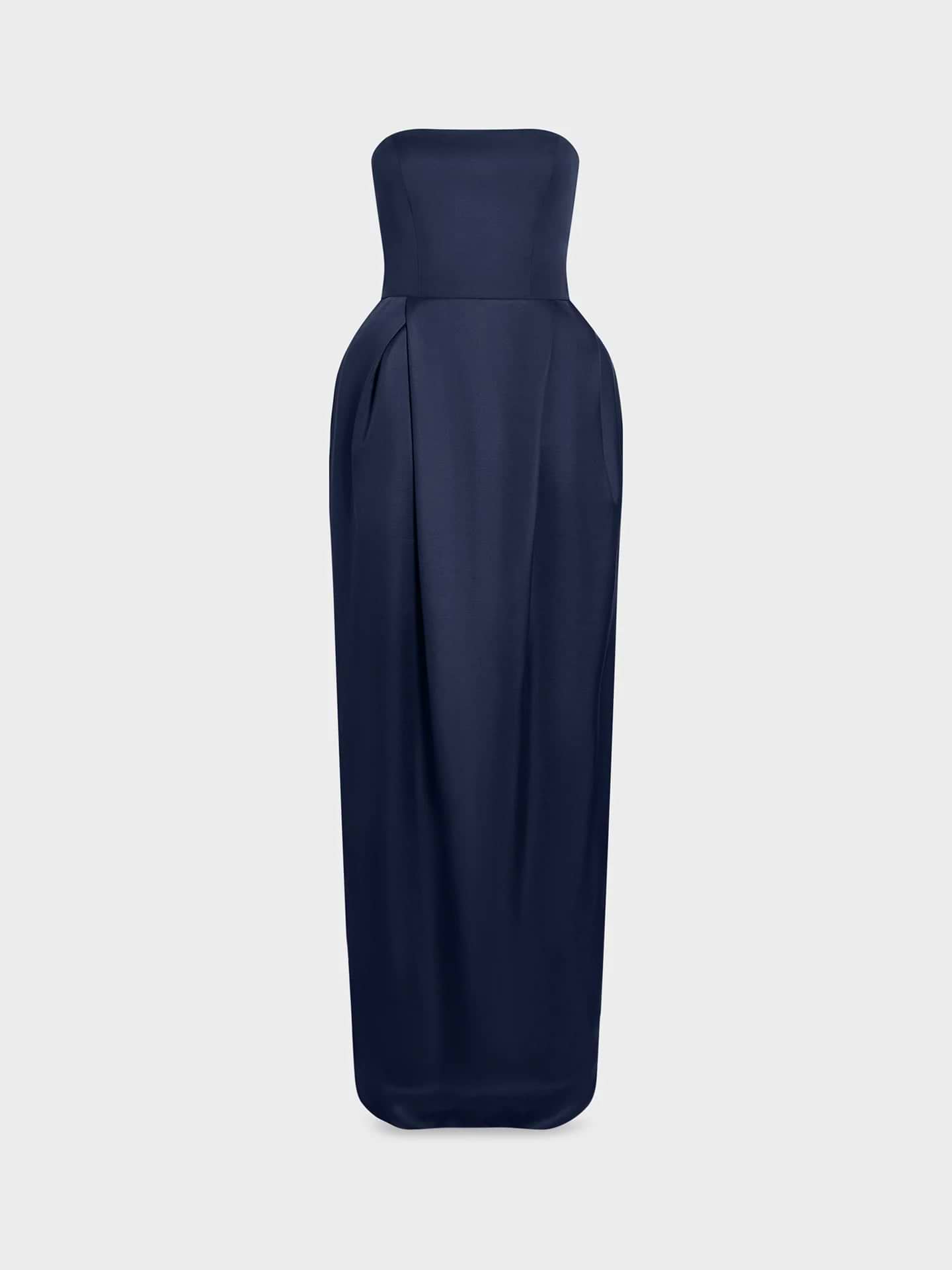 Alune Dress in Wool Silk - AFLALO