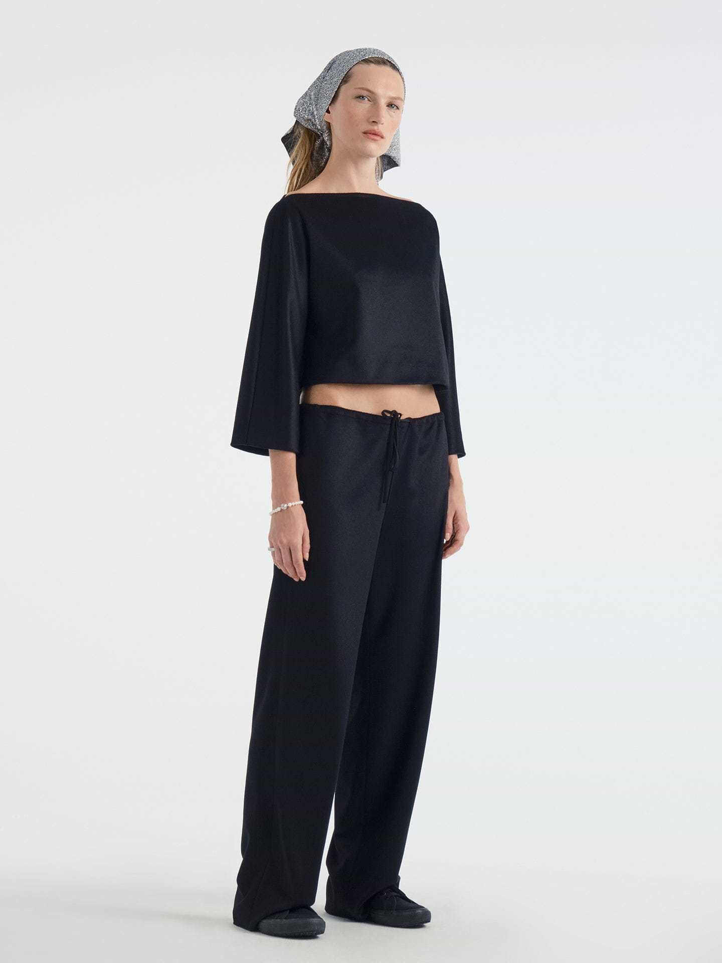 Chandrey Pant in Cashmere Chinchilla - AFLALO