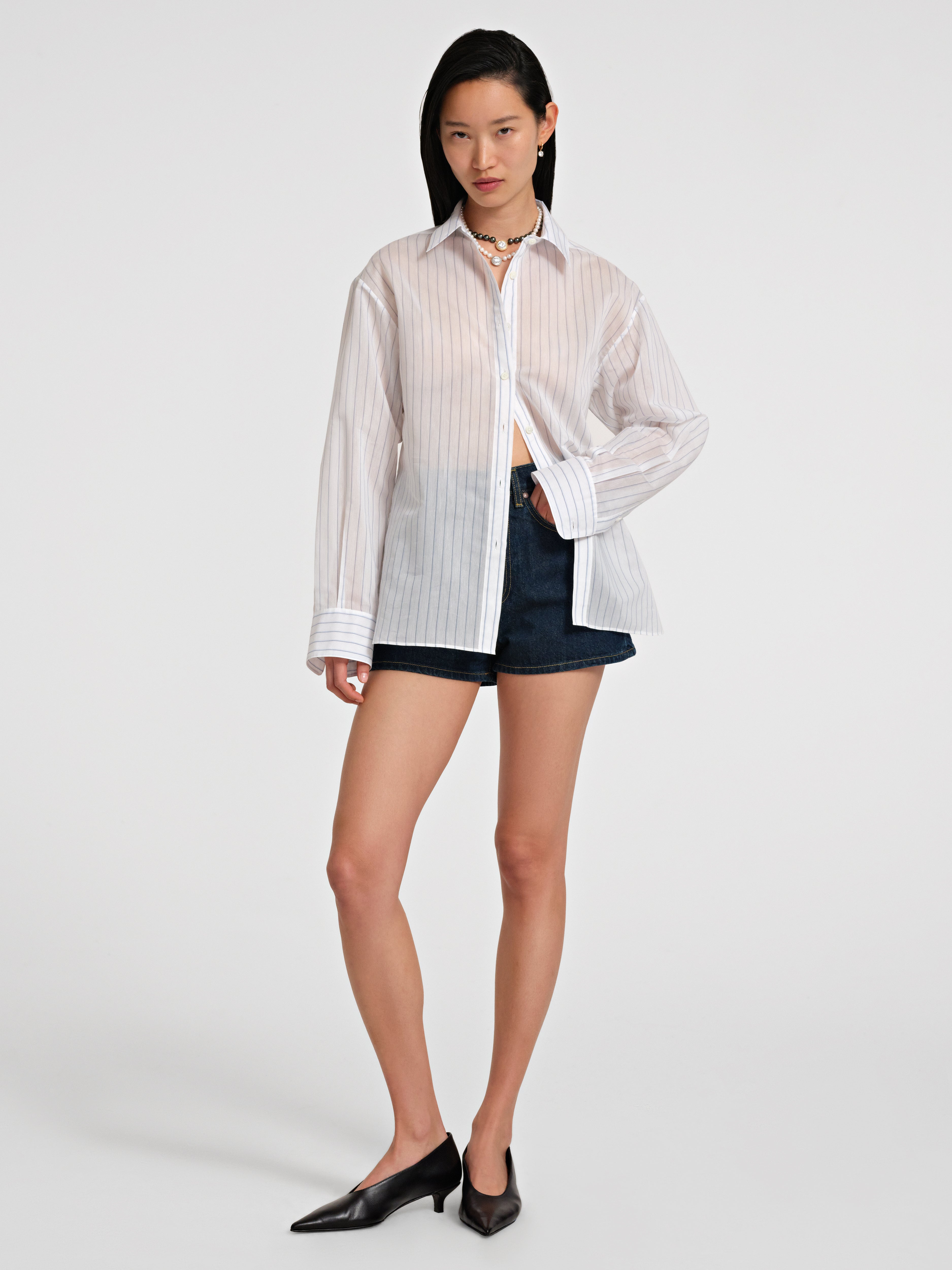 Brein Shirt in Silk Cotton