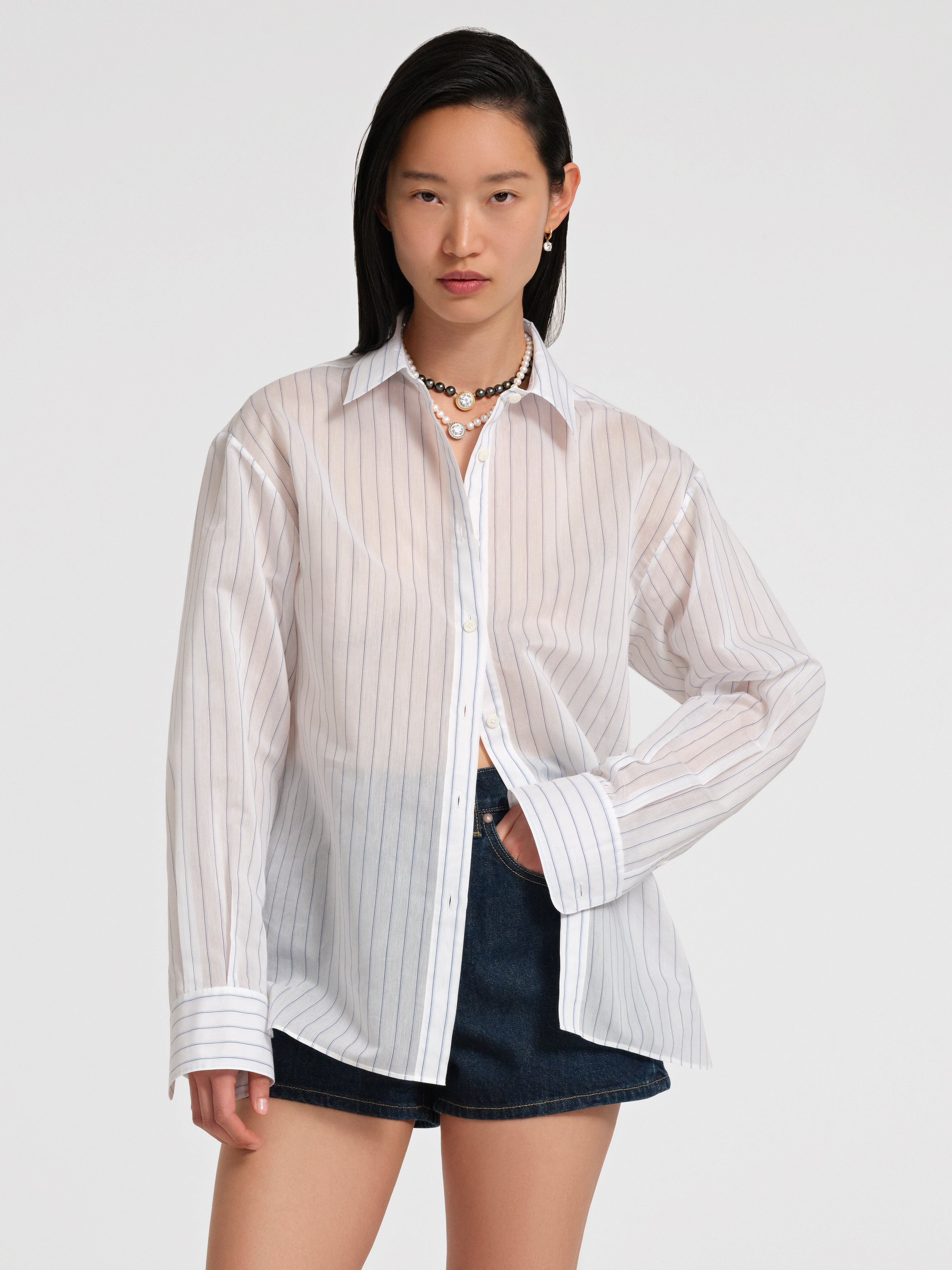 Brein Shirt in Silk Cotton