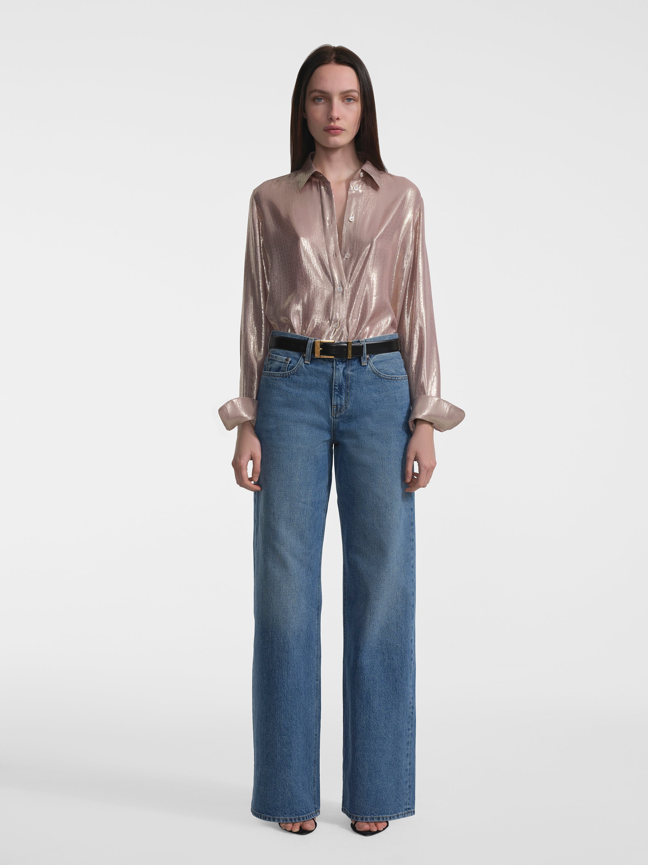 AFLALO Rhys Jean – Blue Hour Rigid Denim - Model Front 2