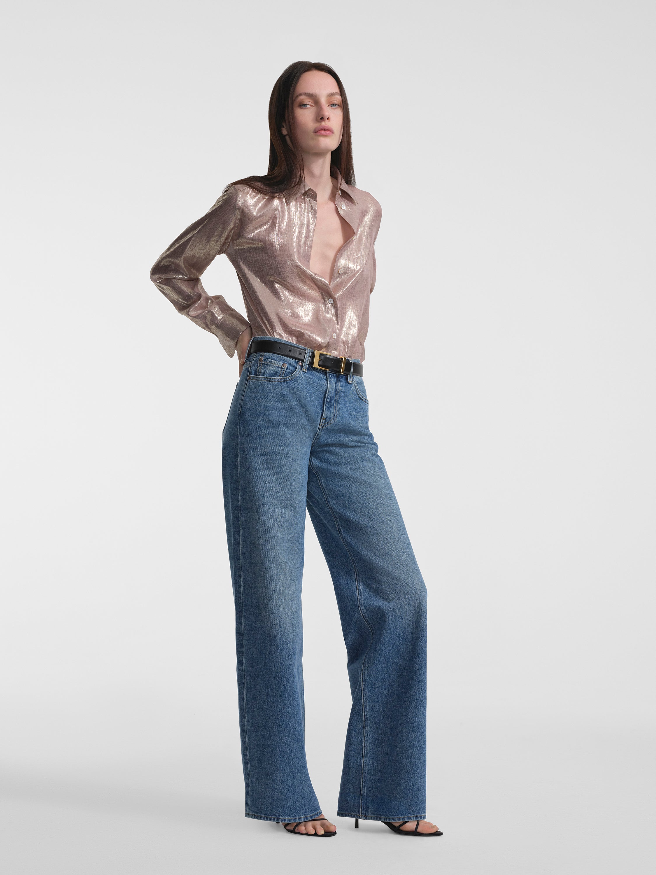 AFLALO Rhys Jean – Blue Hour Rigid Denim - Model Front 3