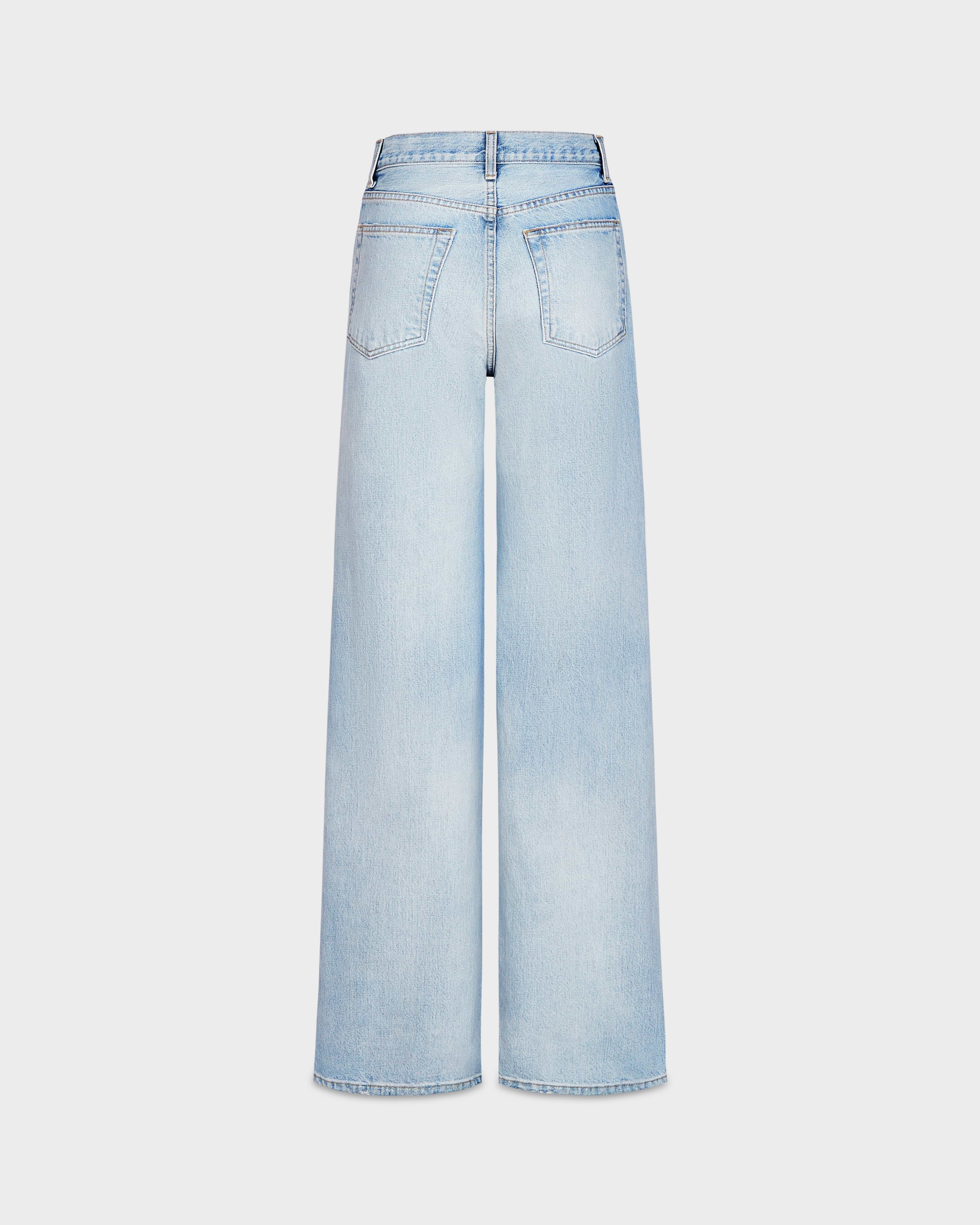AFLALO Hardy Jean in Rigid Denim – Salt Air - Ghost Back