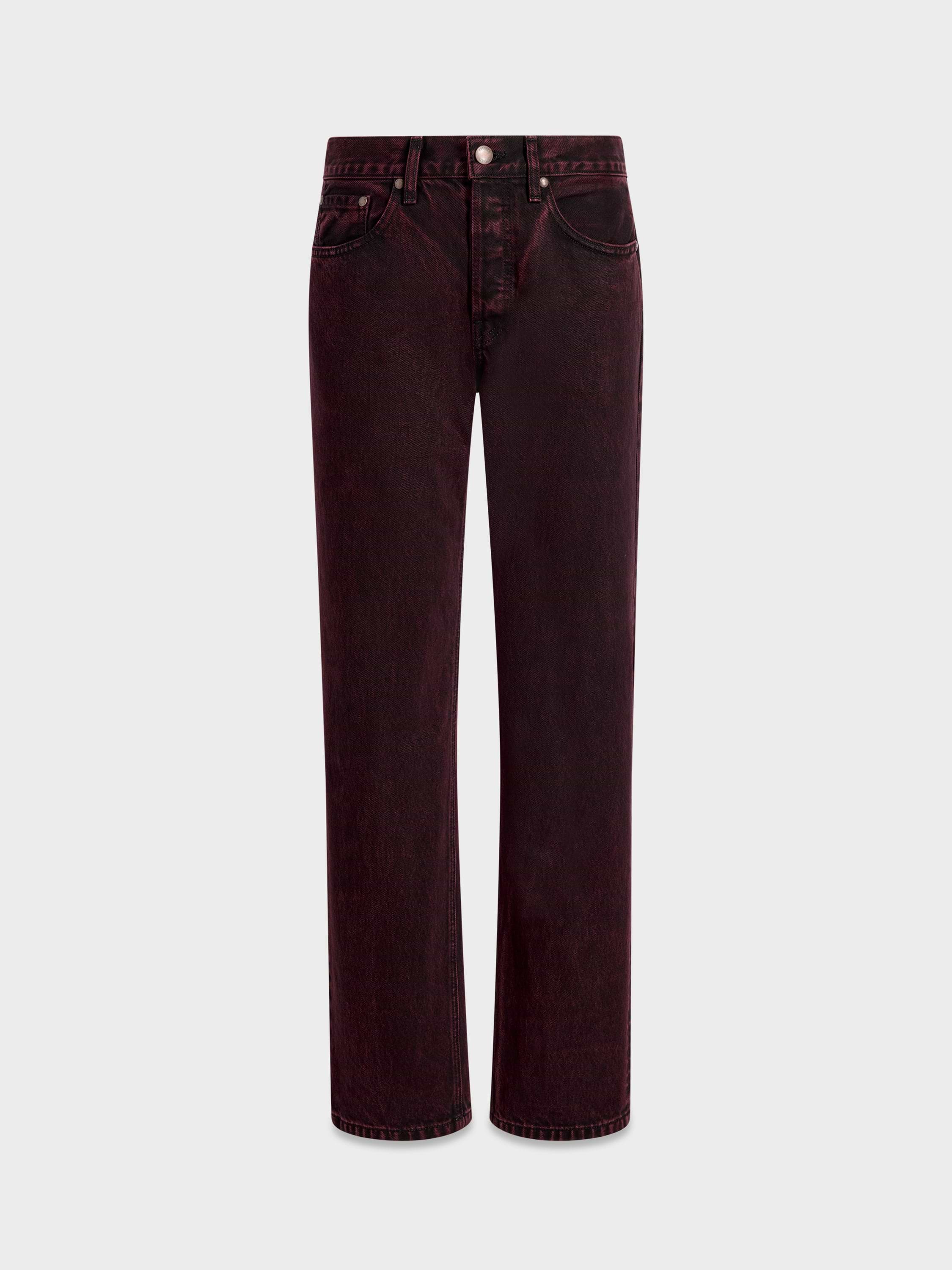 AFLALO Kundera Jean – Acid Plum Rigid Denim - Ghost Front