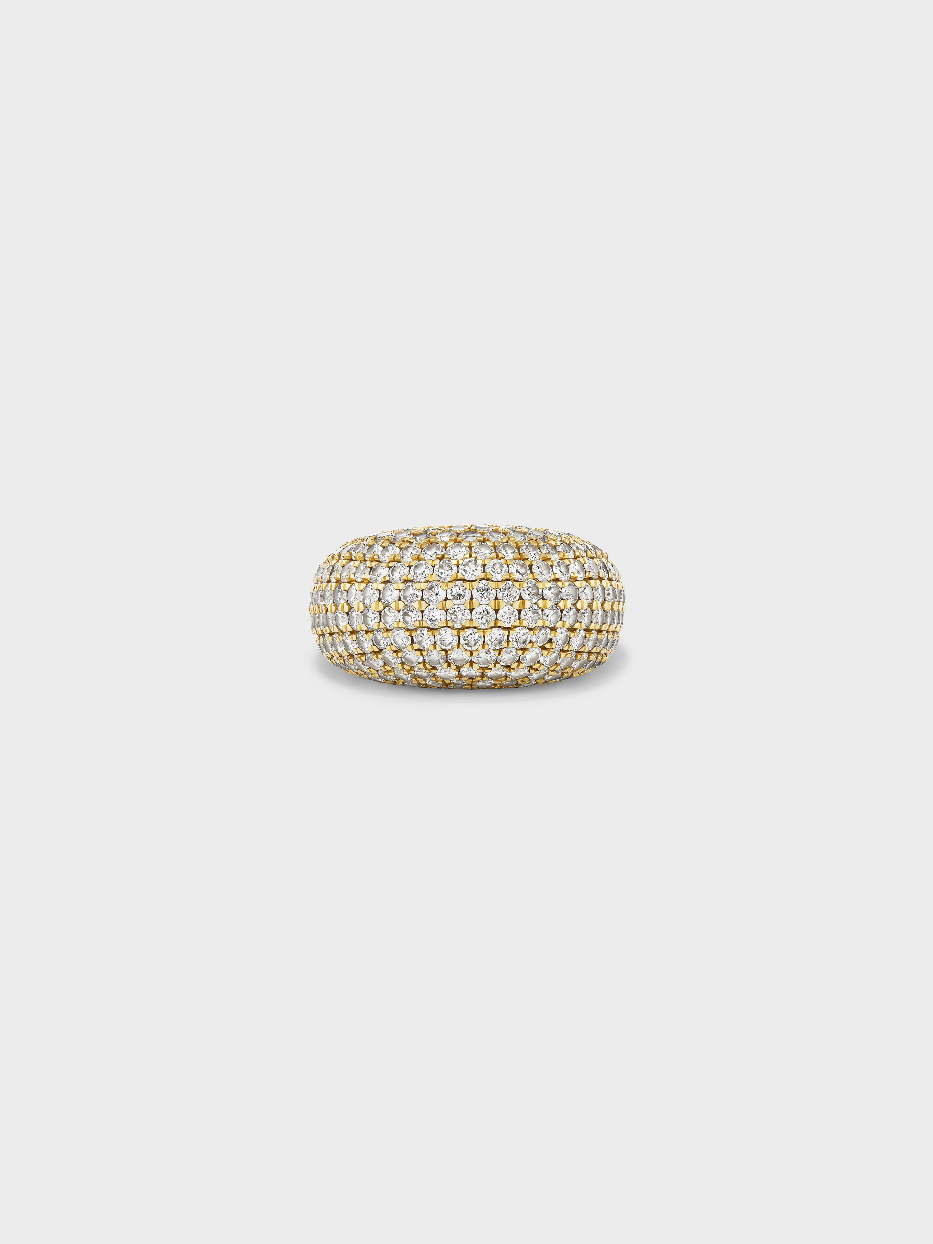 Pavé Dome Ring in Gold