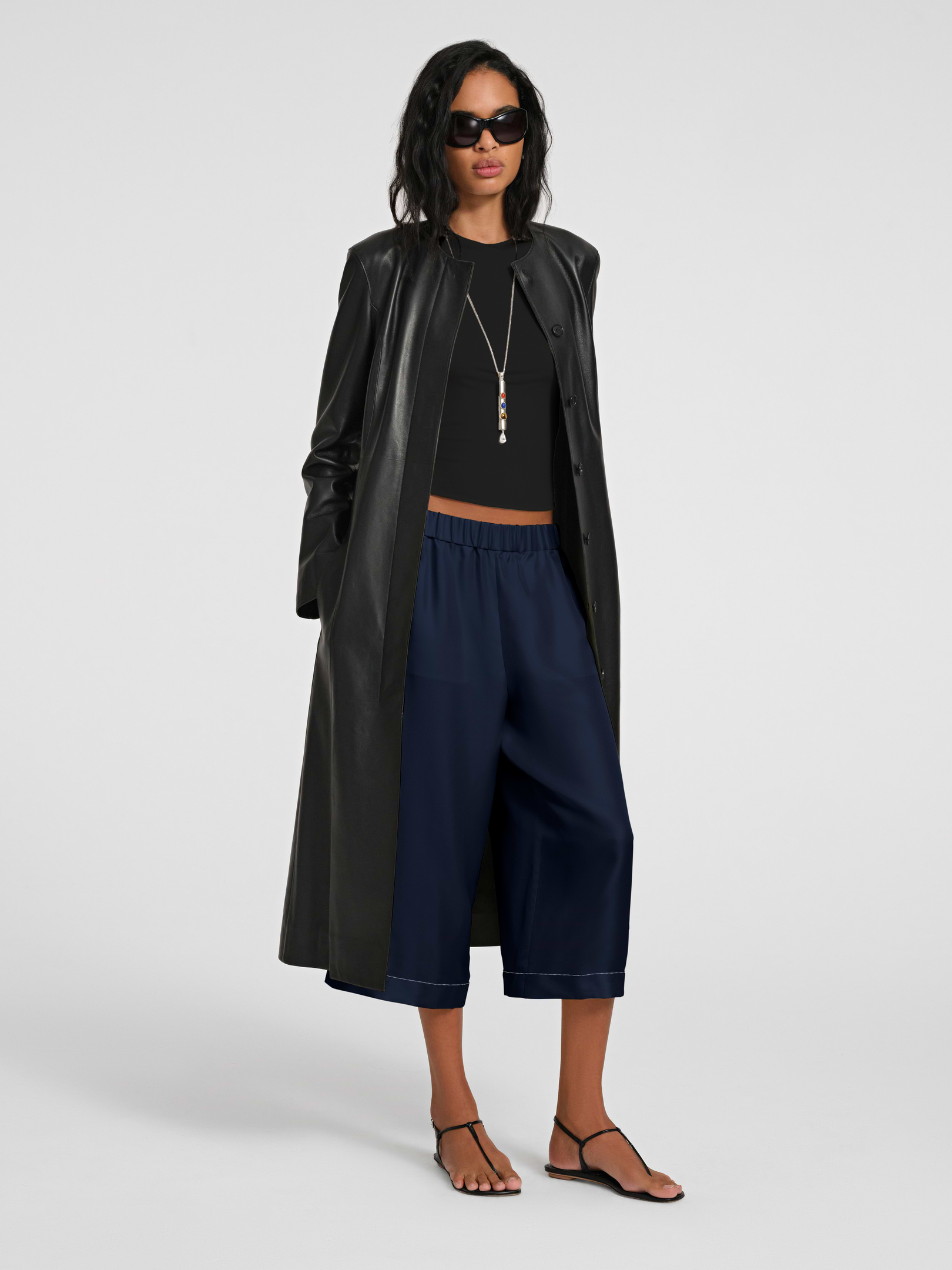 Affine Coat in Leather