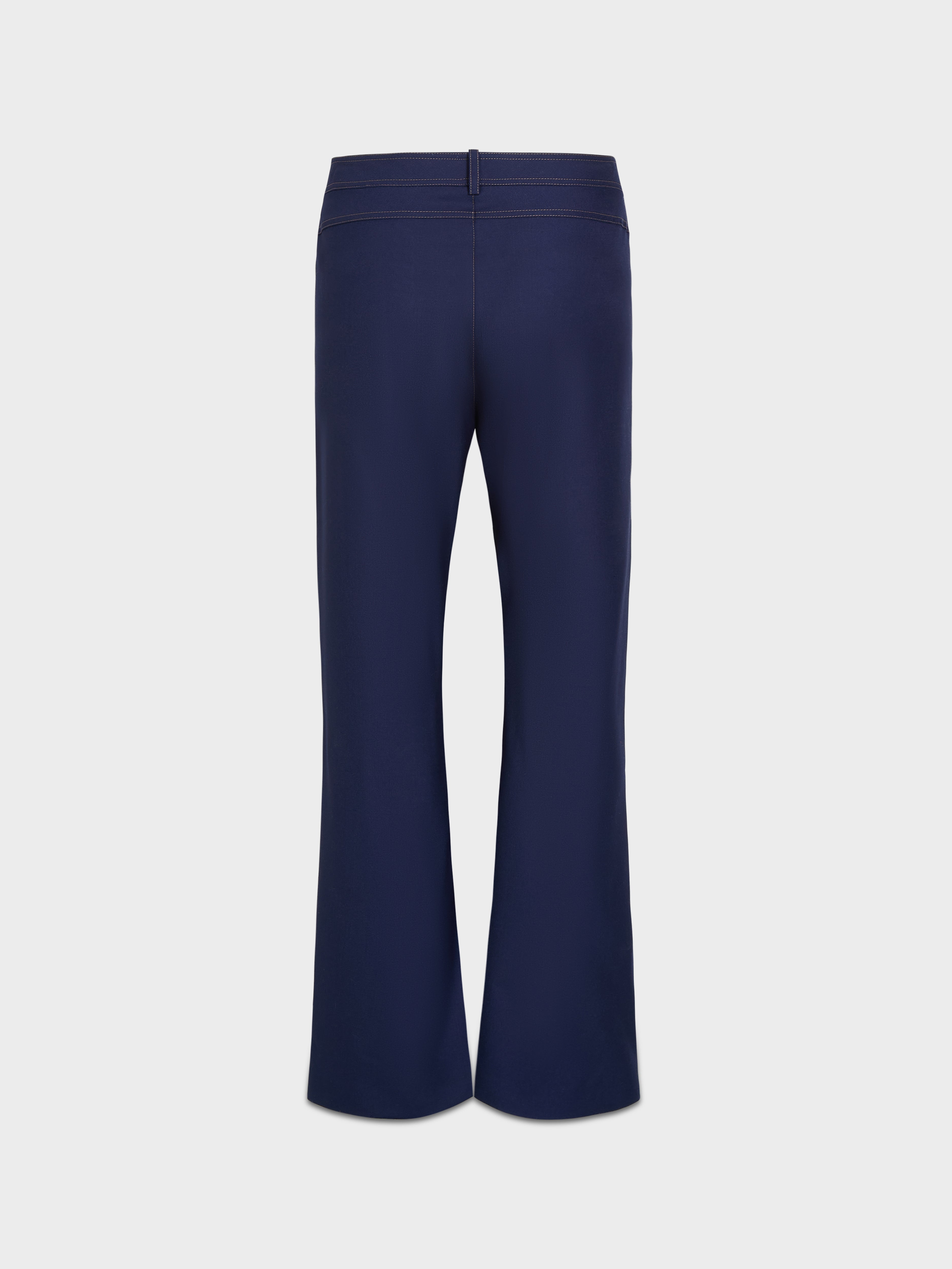 AFLALO Tavi Pant in Wool – Bright Navy - Ghost Back