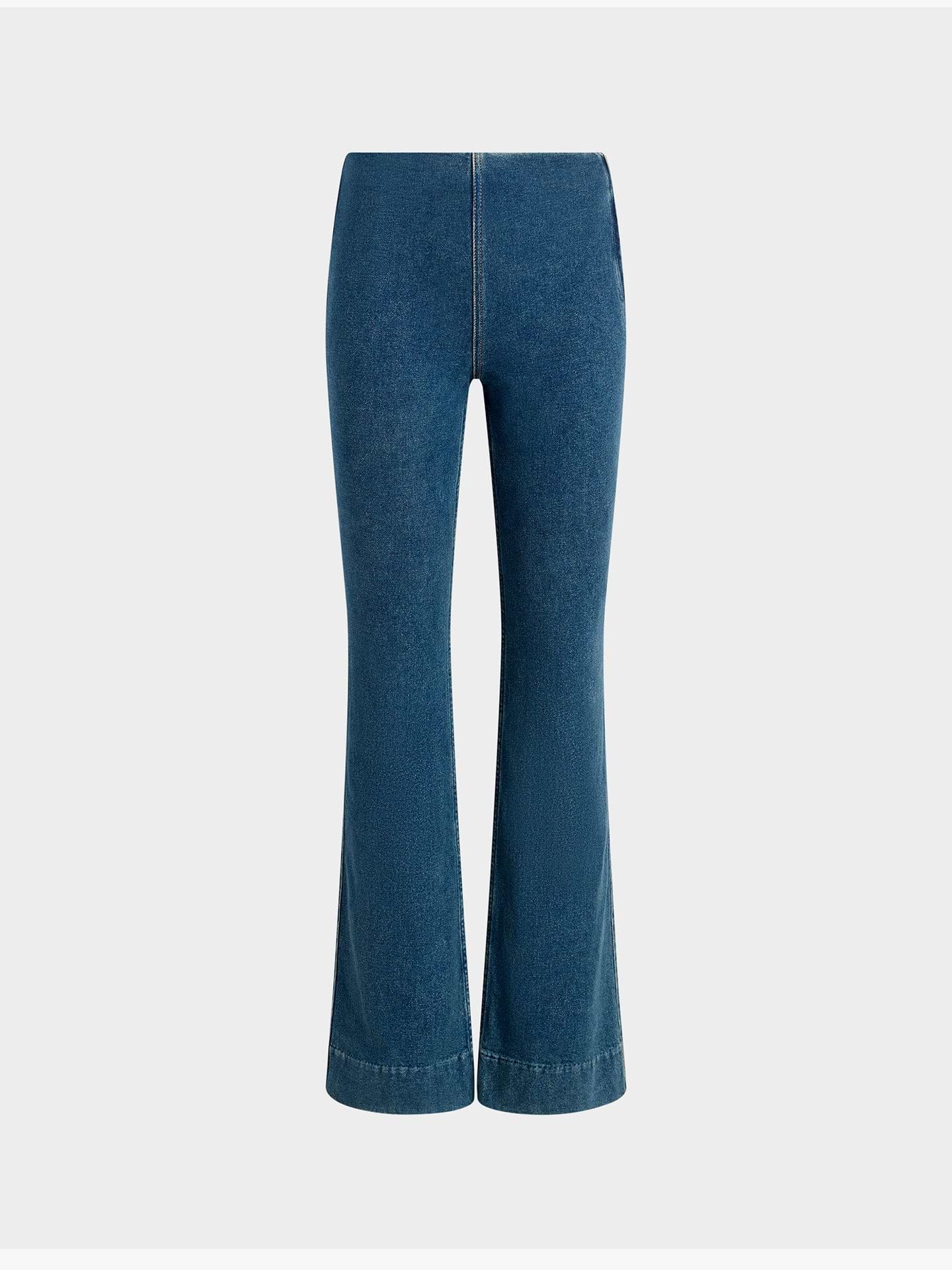AFLALO Wilde Jean – Storm Ink Stretch Denim - Ghost Front