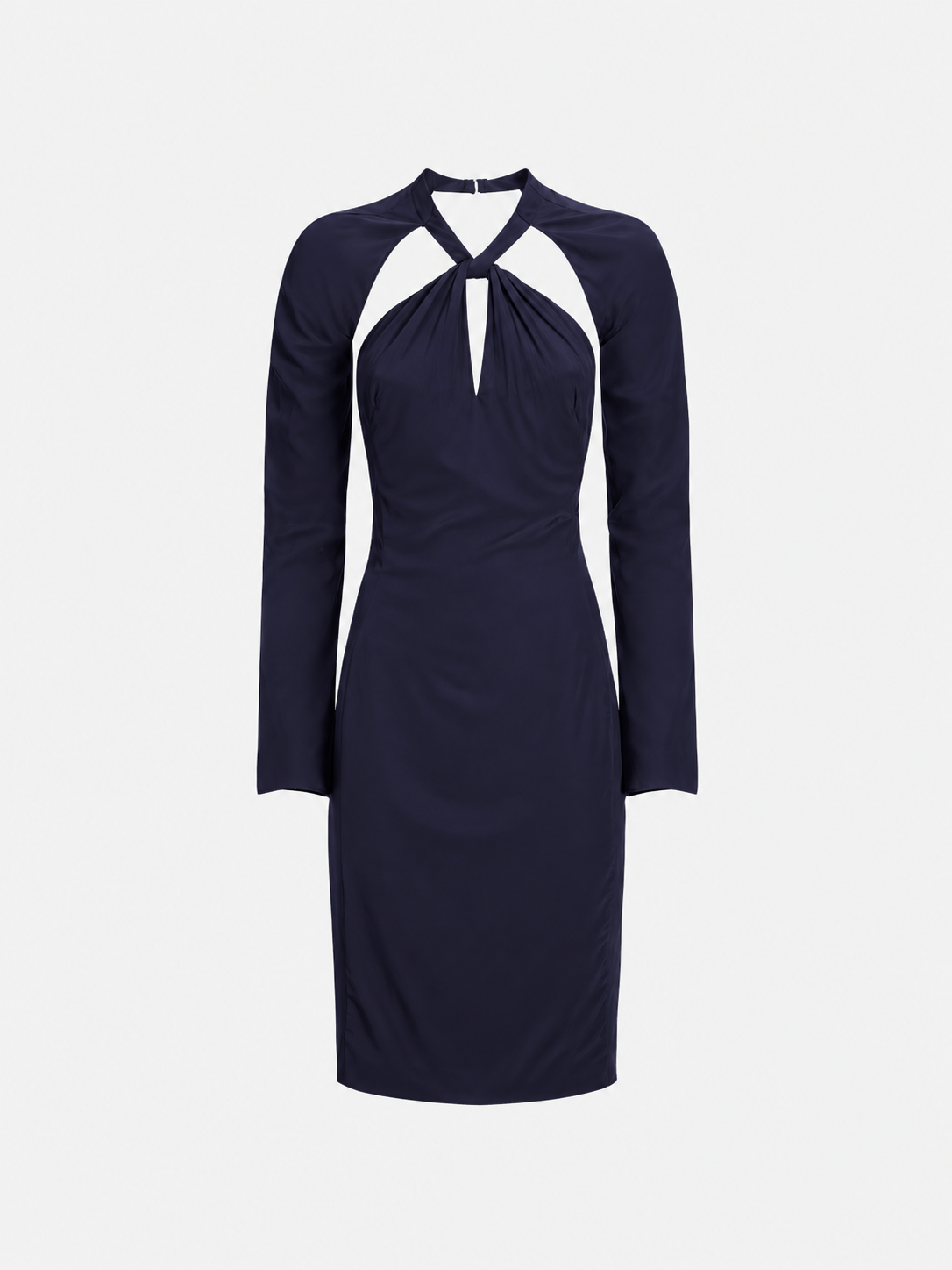 AFLALO Lebella Dress in Silk, Imperial, front view