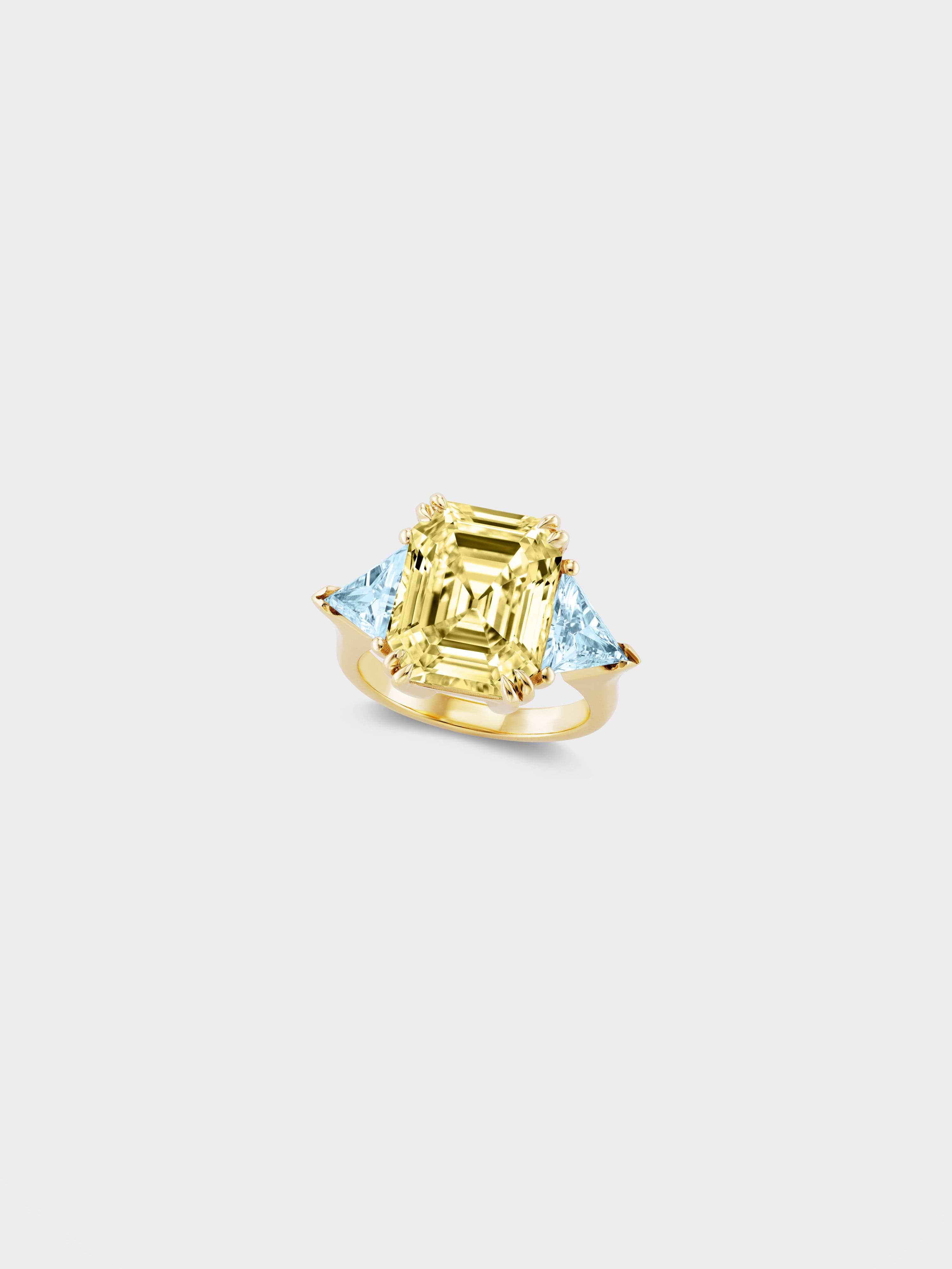 Canary Ida Ring in Gold