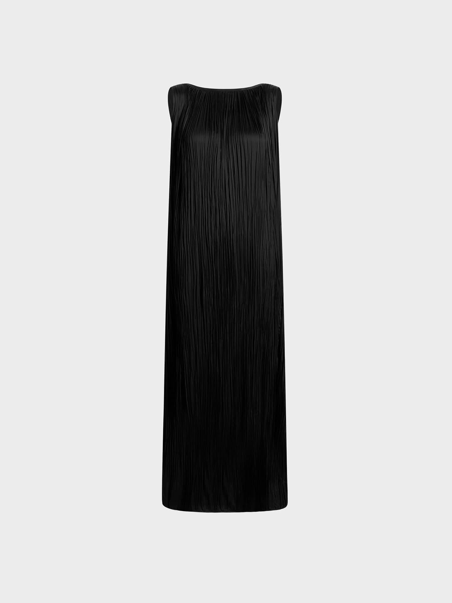 Celestia Dress in Plissé