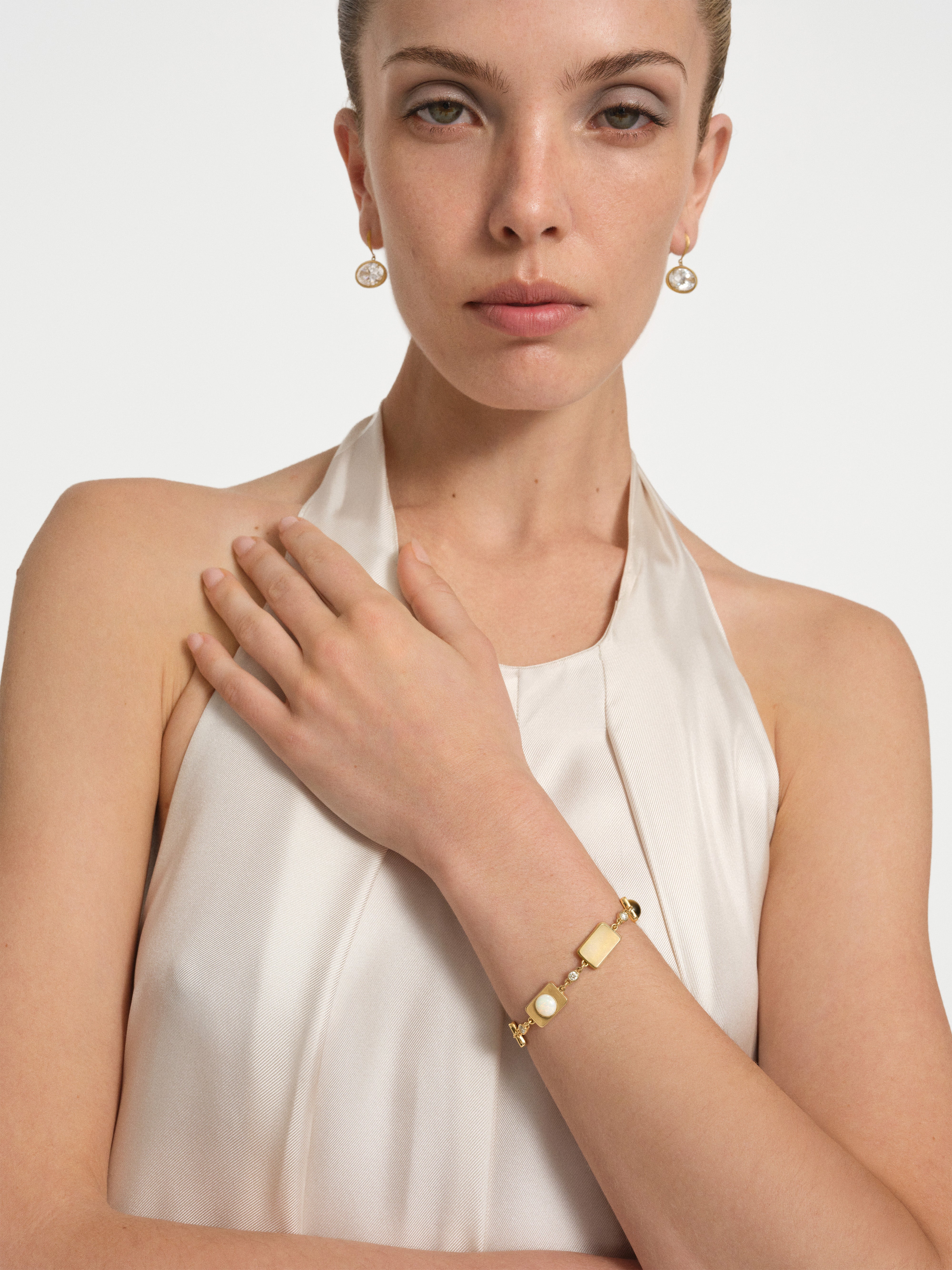Chiclet Bracelet in Gold