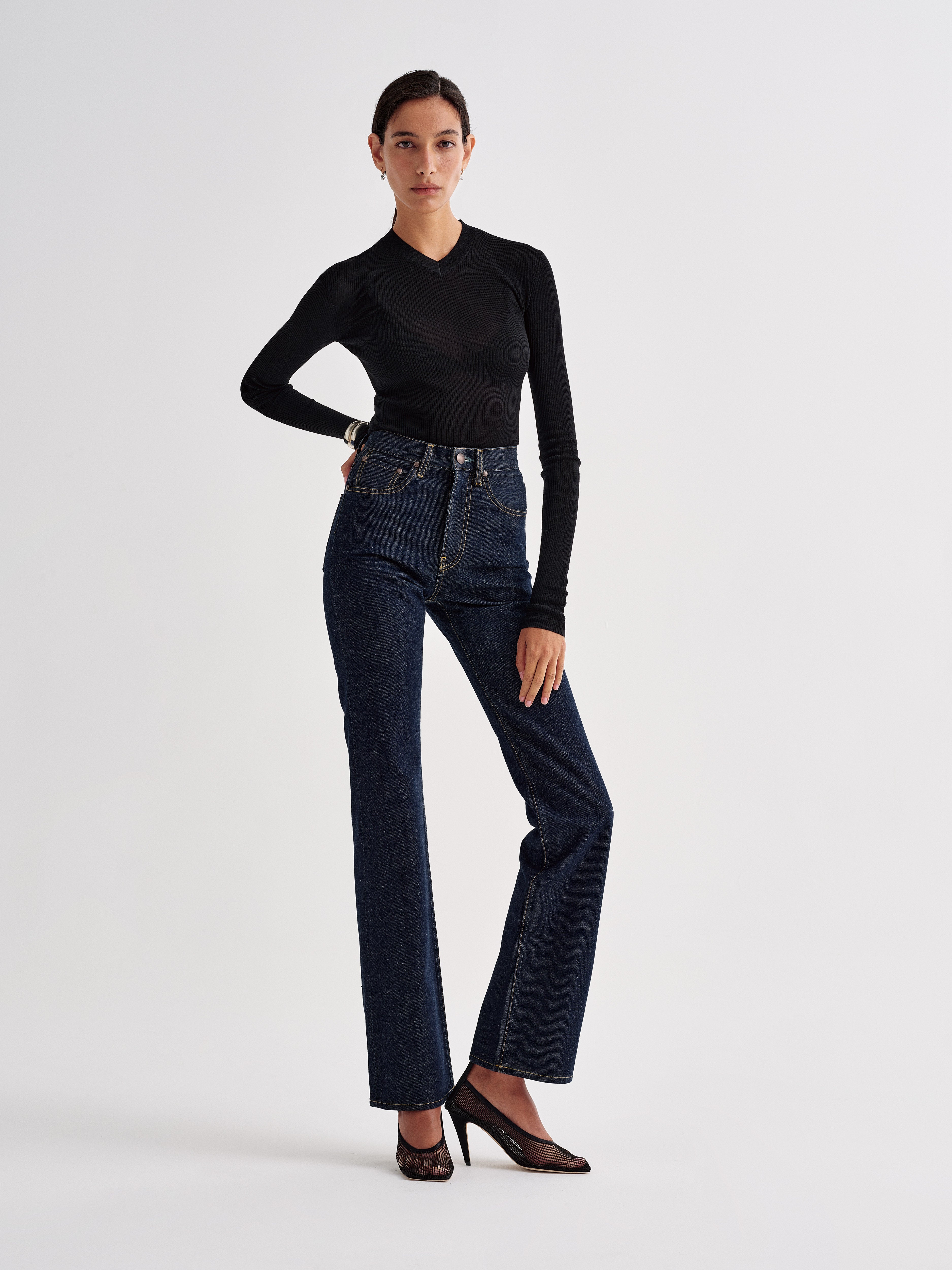 Brontë Jean in Rigid Denim