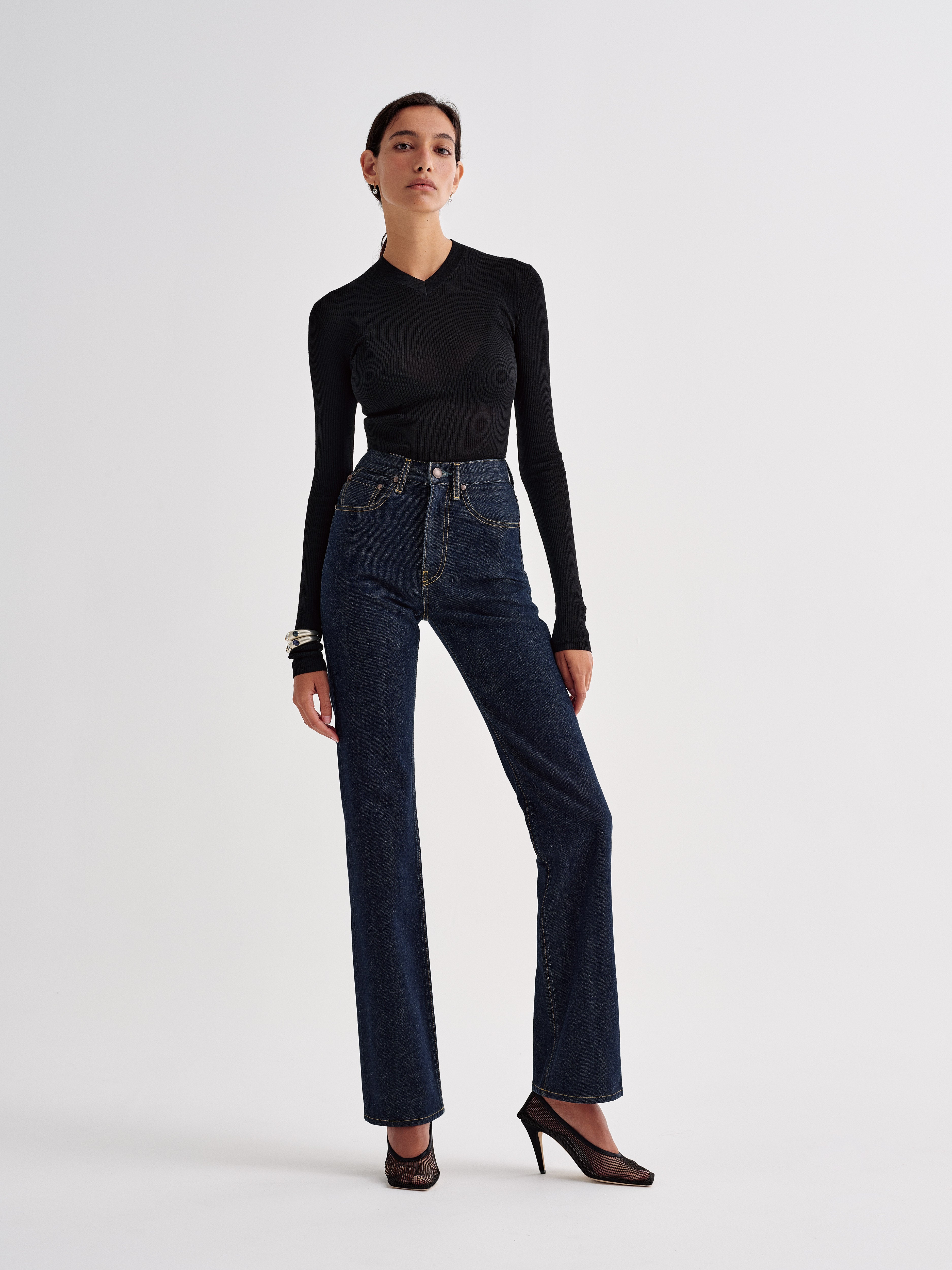 Brontë Jean in Rigid Denim