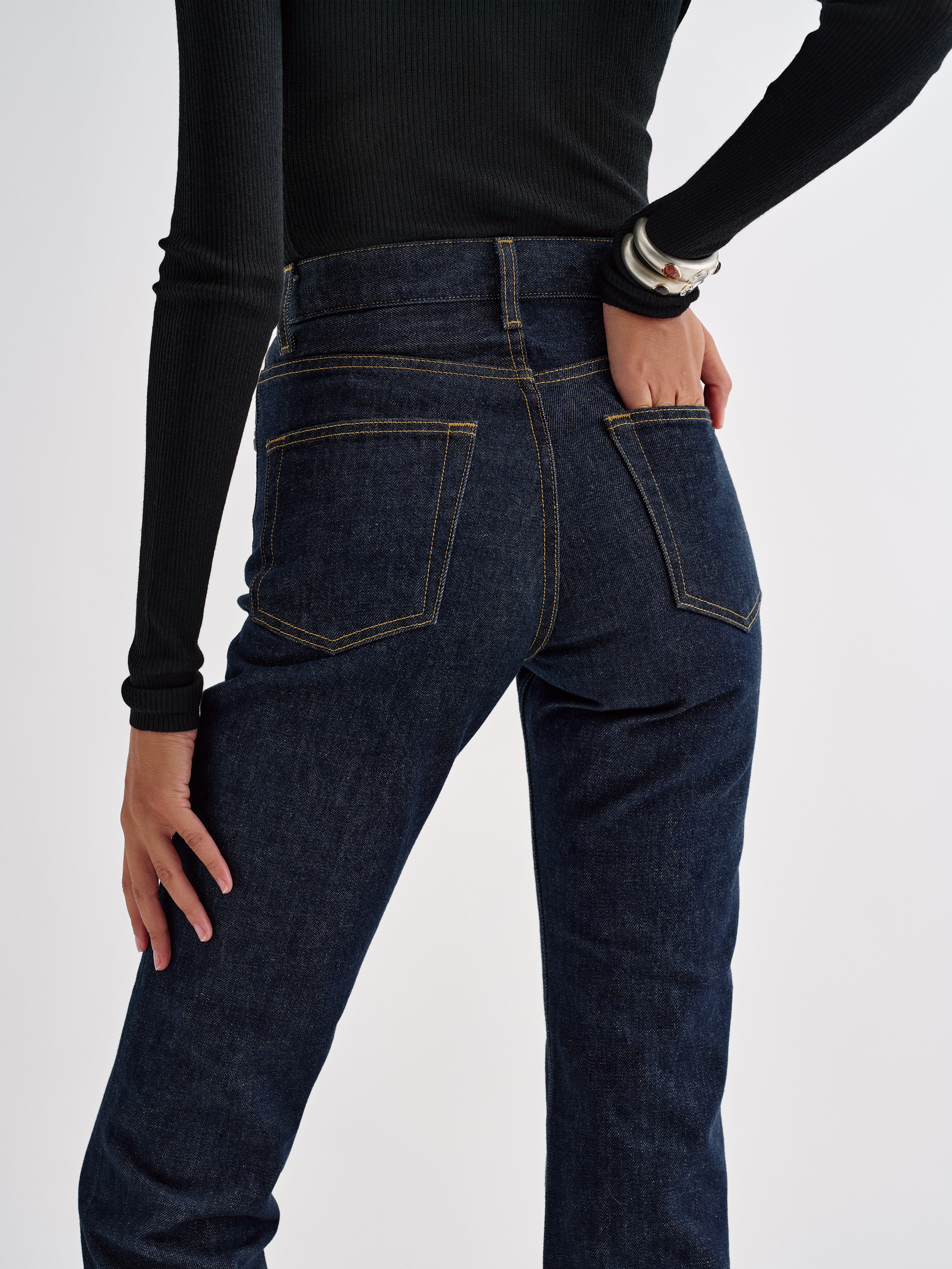 Brontë Jean in Rigid Denim