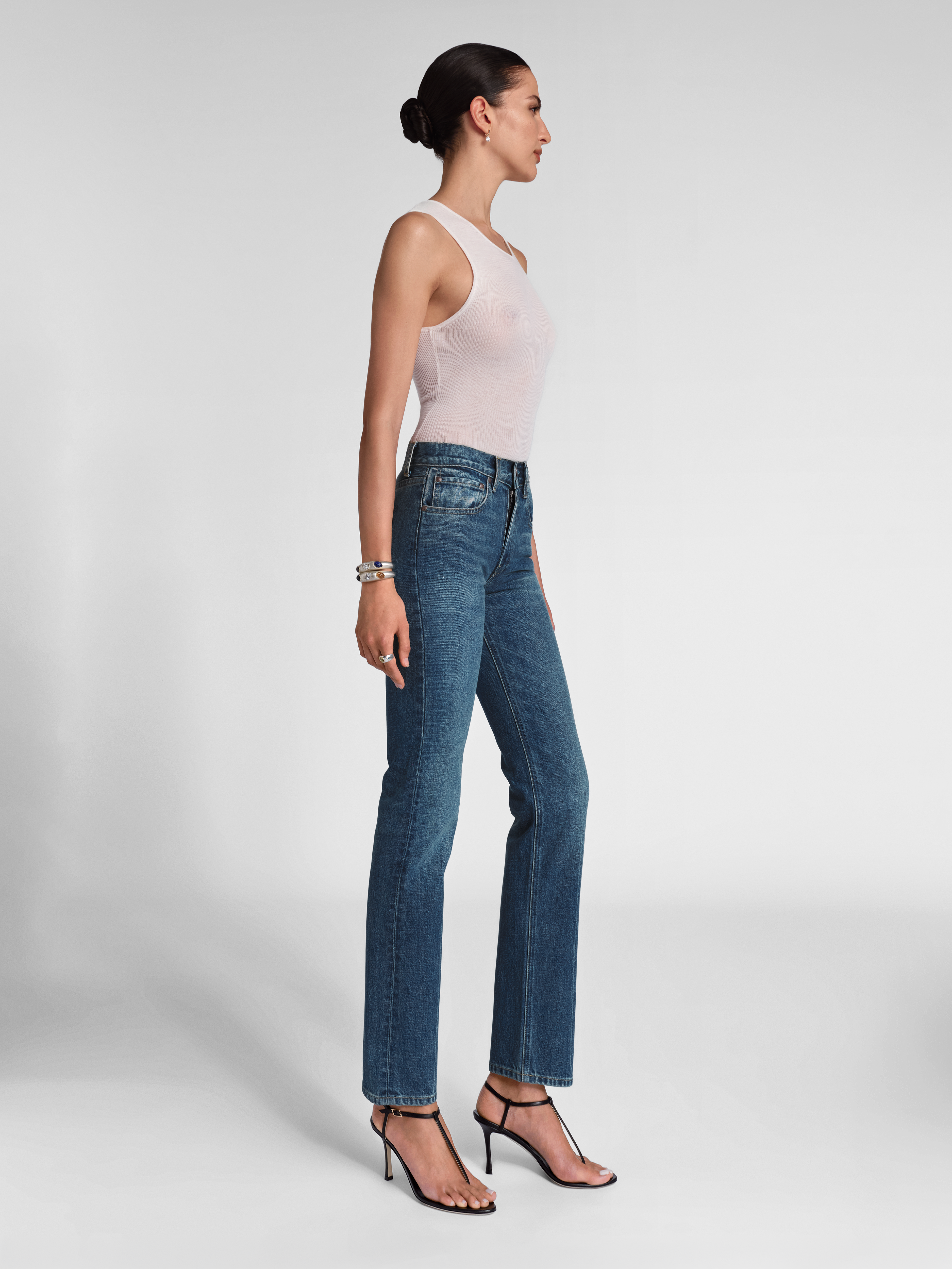 Huxley Jean in Rigid Denim