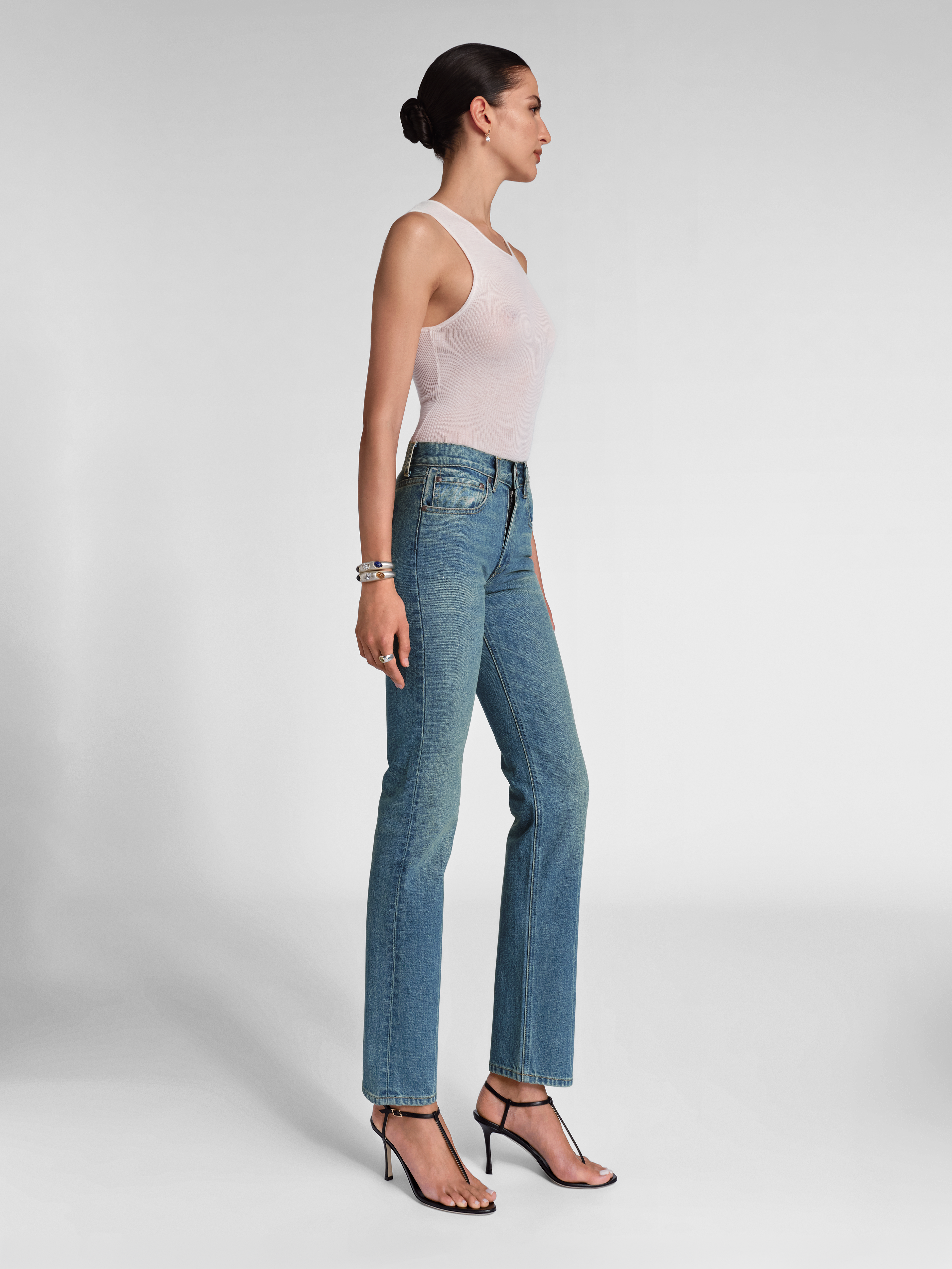 Huxley Jean in Rigid Denim