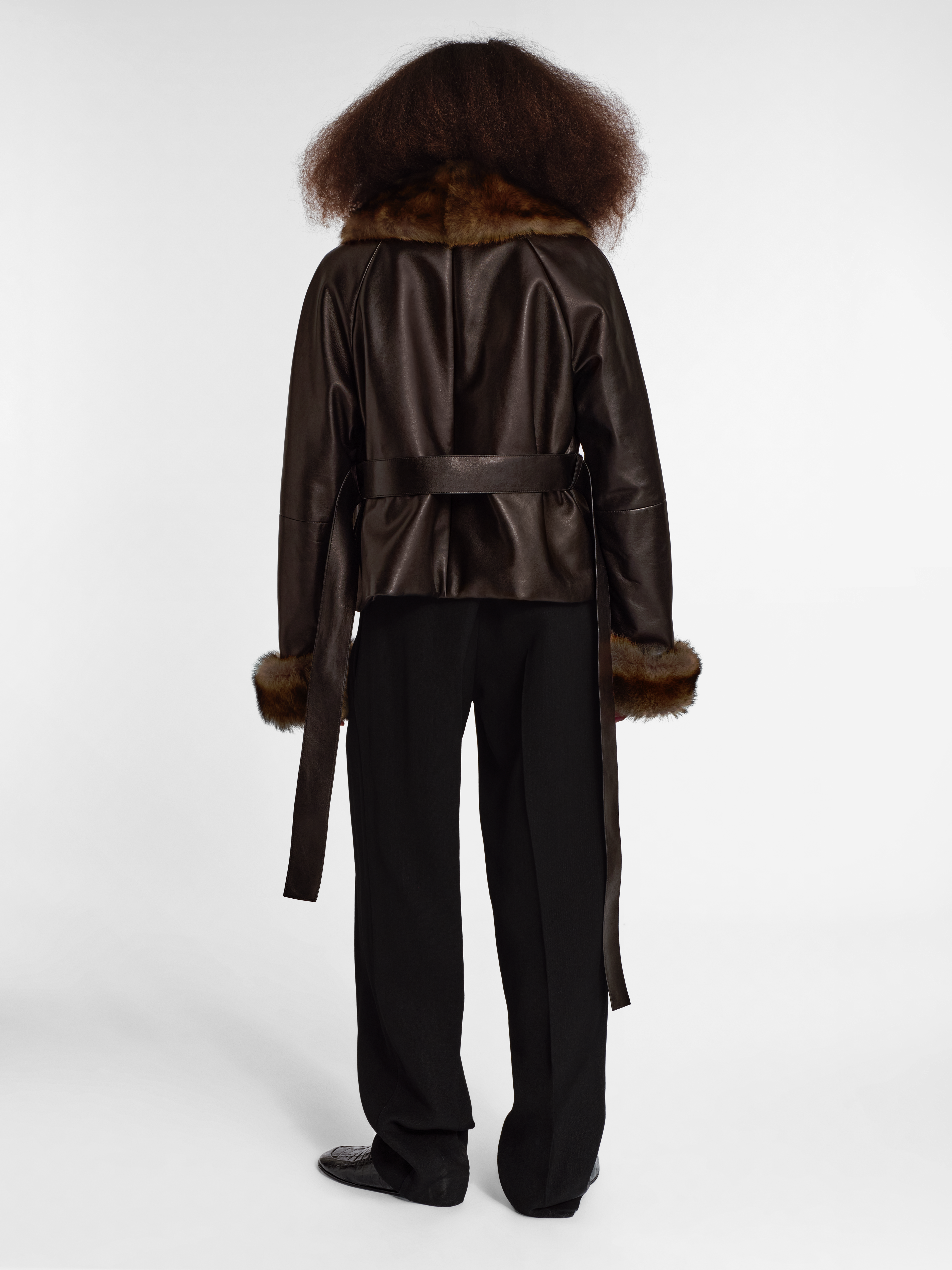 Pero Coat in Leather